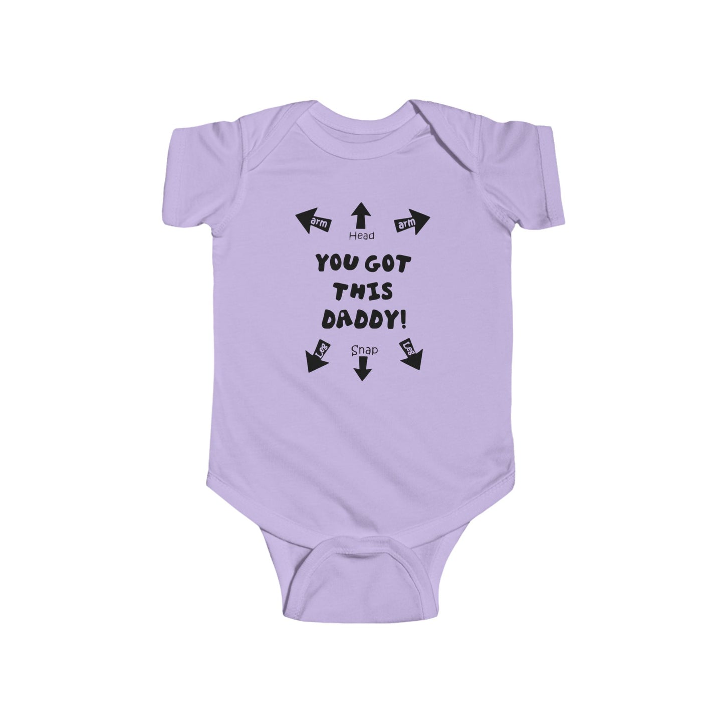 You Got This Daddy Baby Onesie | Funny New Dad Bodysuit with Arrows | Organic Option Available