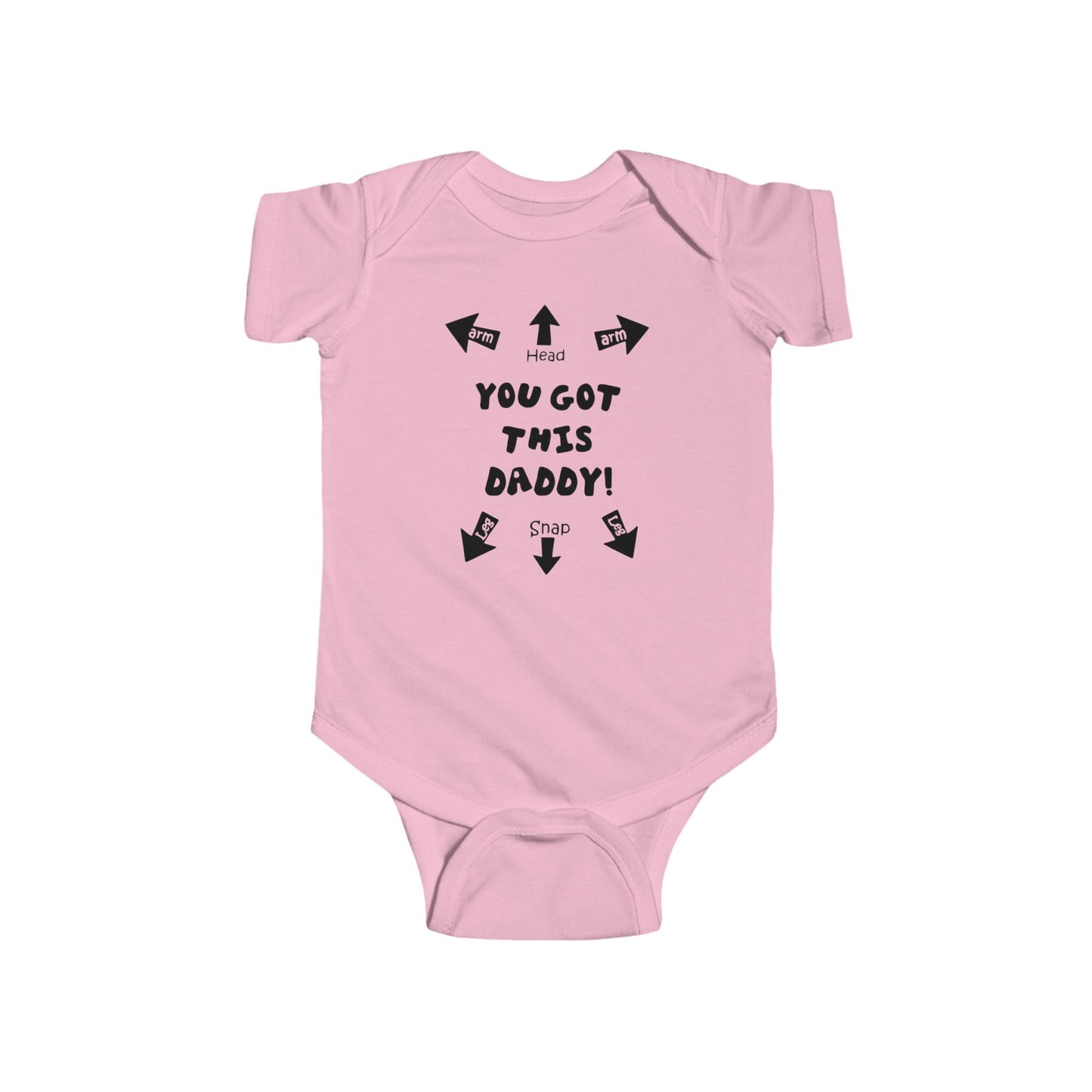 You Got This Daddy Baby Onesie | Funny New Dad Bodysuit with Arrows | Organic Option Available