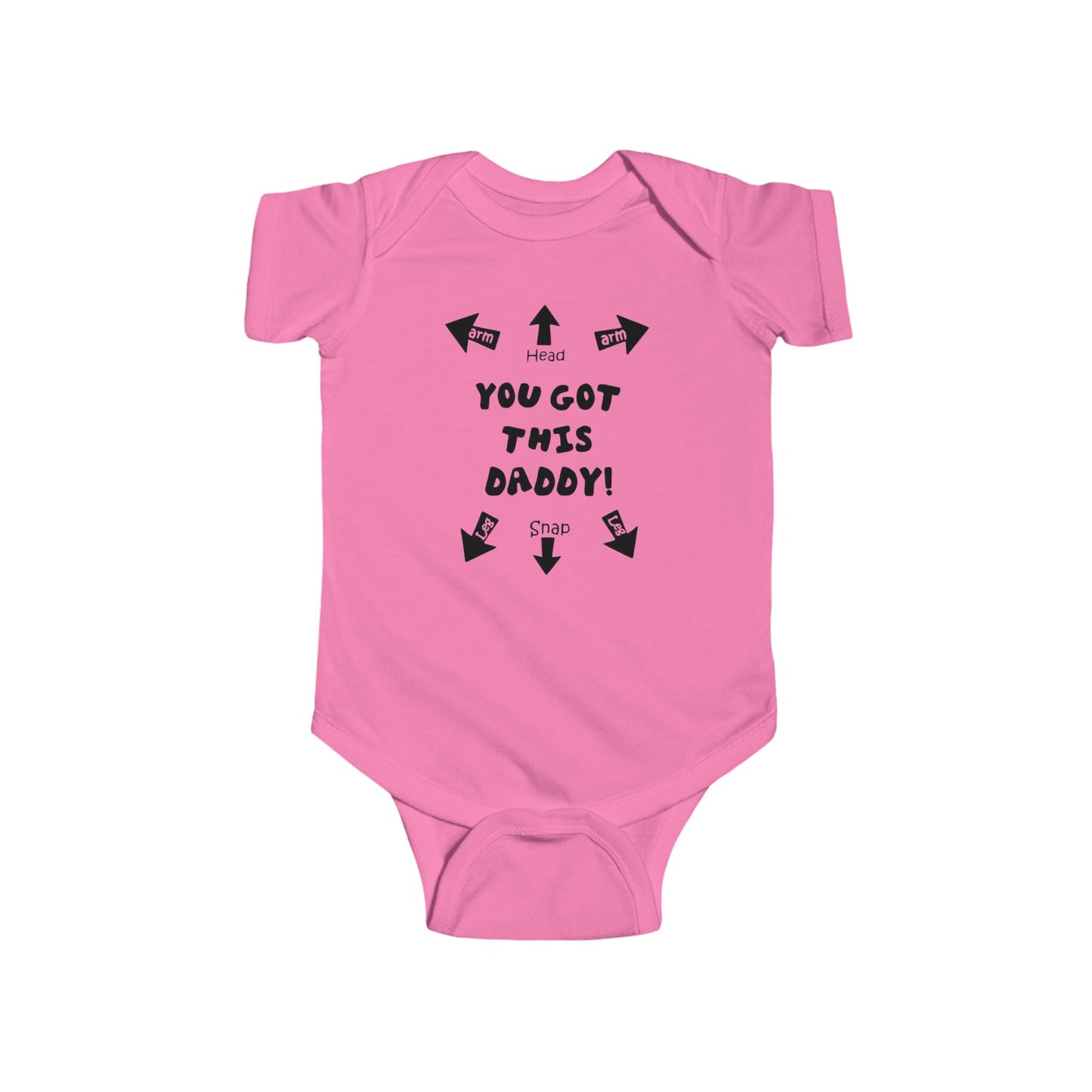 You Got This Daddy Baby Onesie | Funny New Dad Bodysuit with Arrows | Organic Option Available