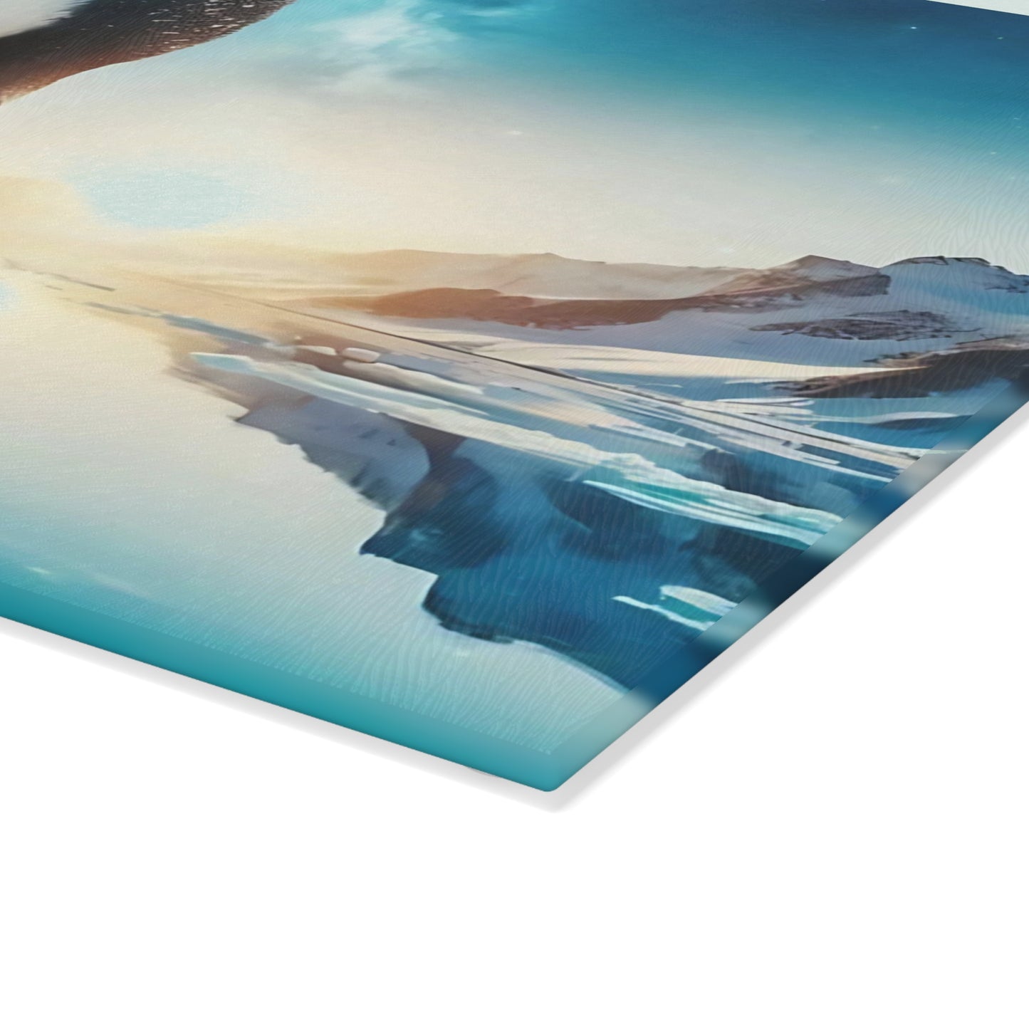 🐧❄️ Penguin & Chick Arctic Cutting Board – Polar Serenity for Your Kitchen ❄️🐧