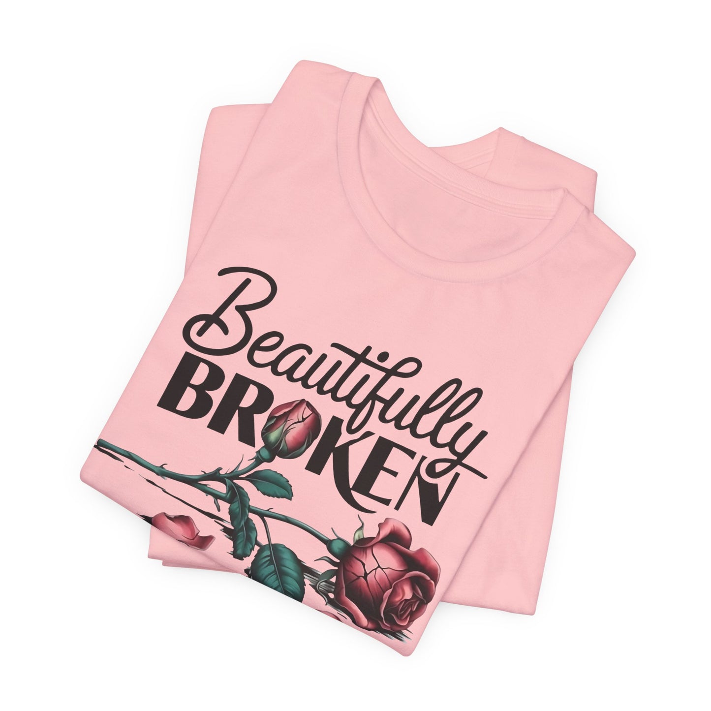 Camiseta Rosa “Beautifully Broken”: una camiseta empoderante con una elegancia suave