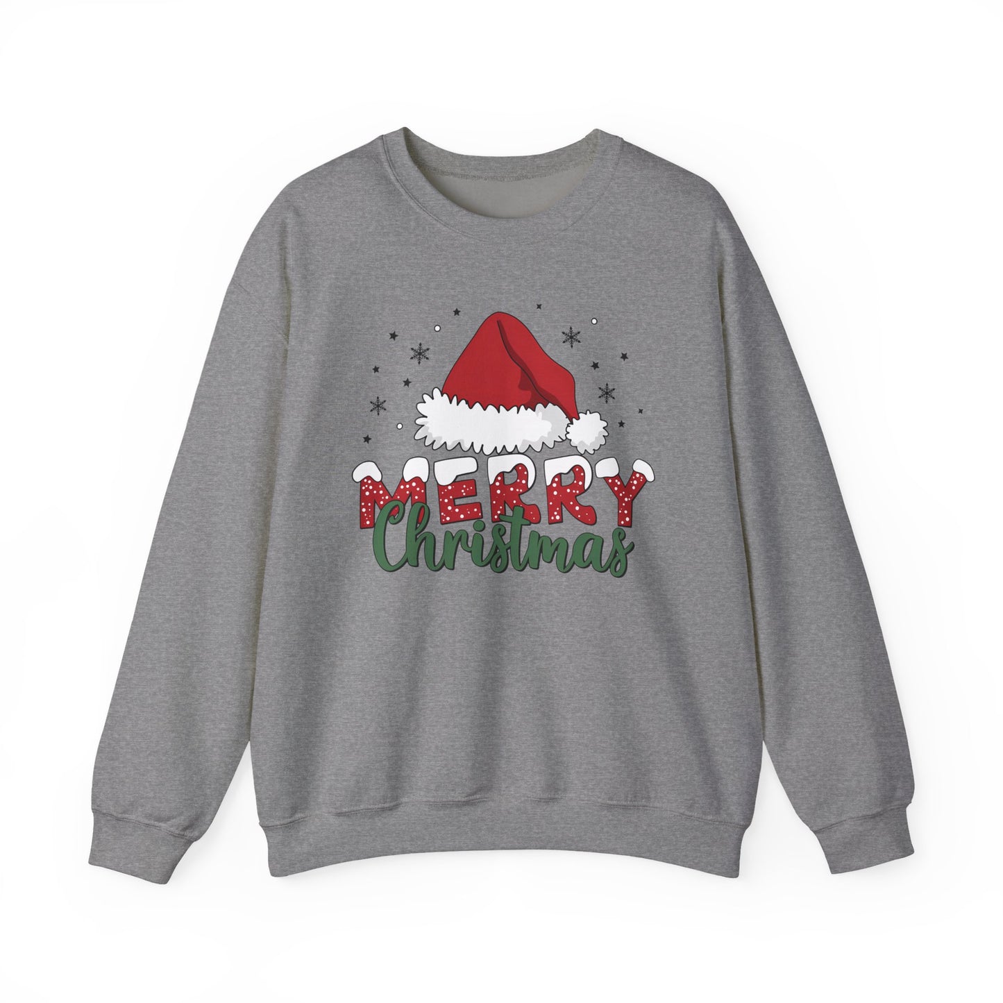 🎅✨ Merry Christmas Santa Hat Sweatshirt – Classic Festive Holiday Style