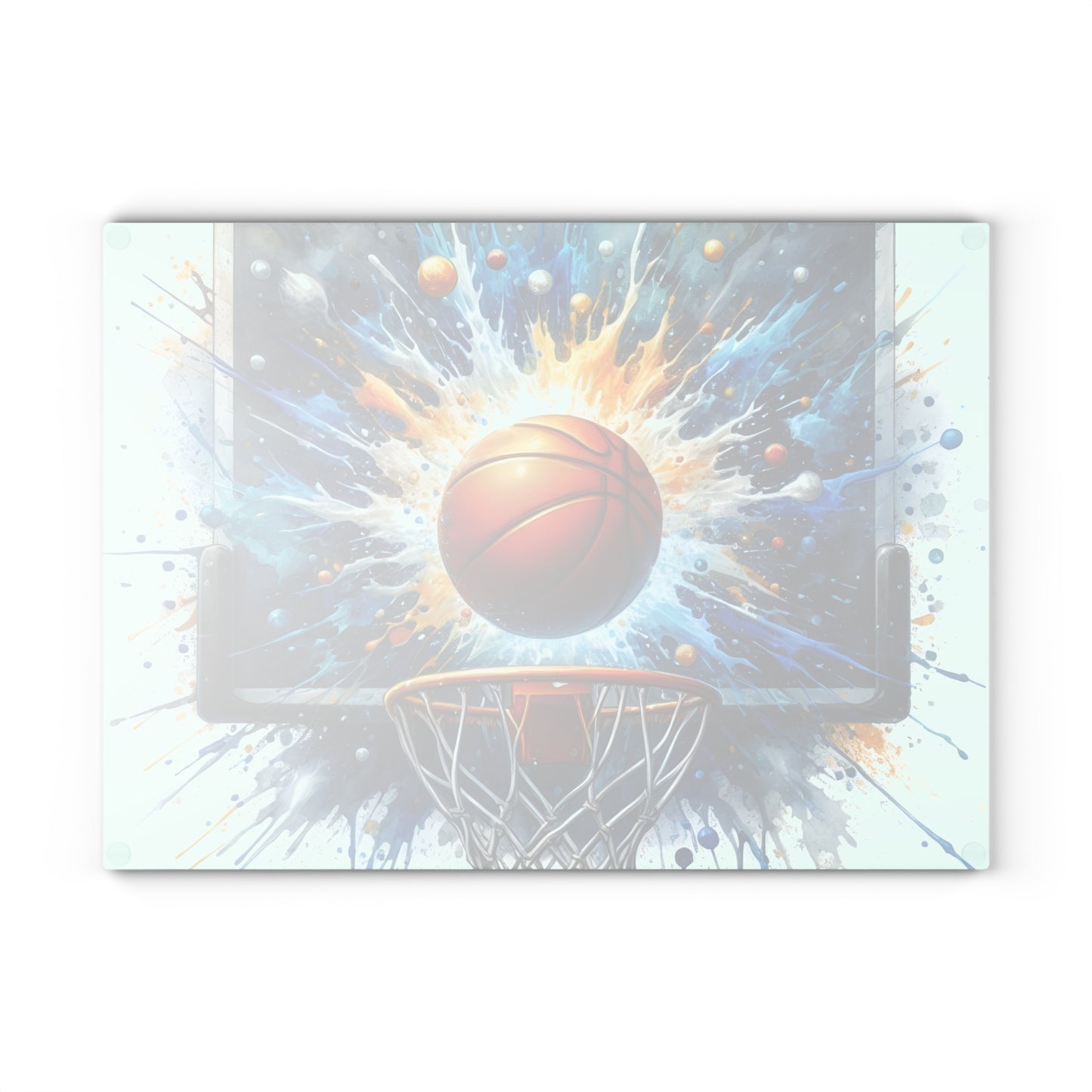🏀 Basketball Splash Art Cutting Board – Slam Dunk Style for Your Kitchen 🎨