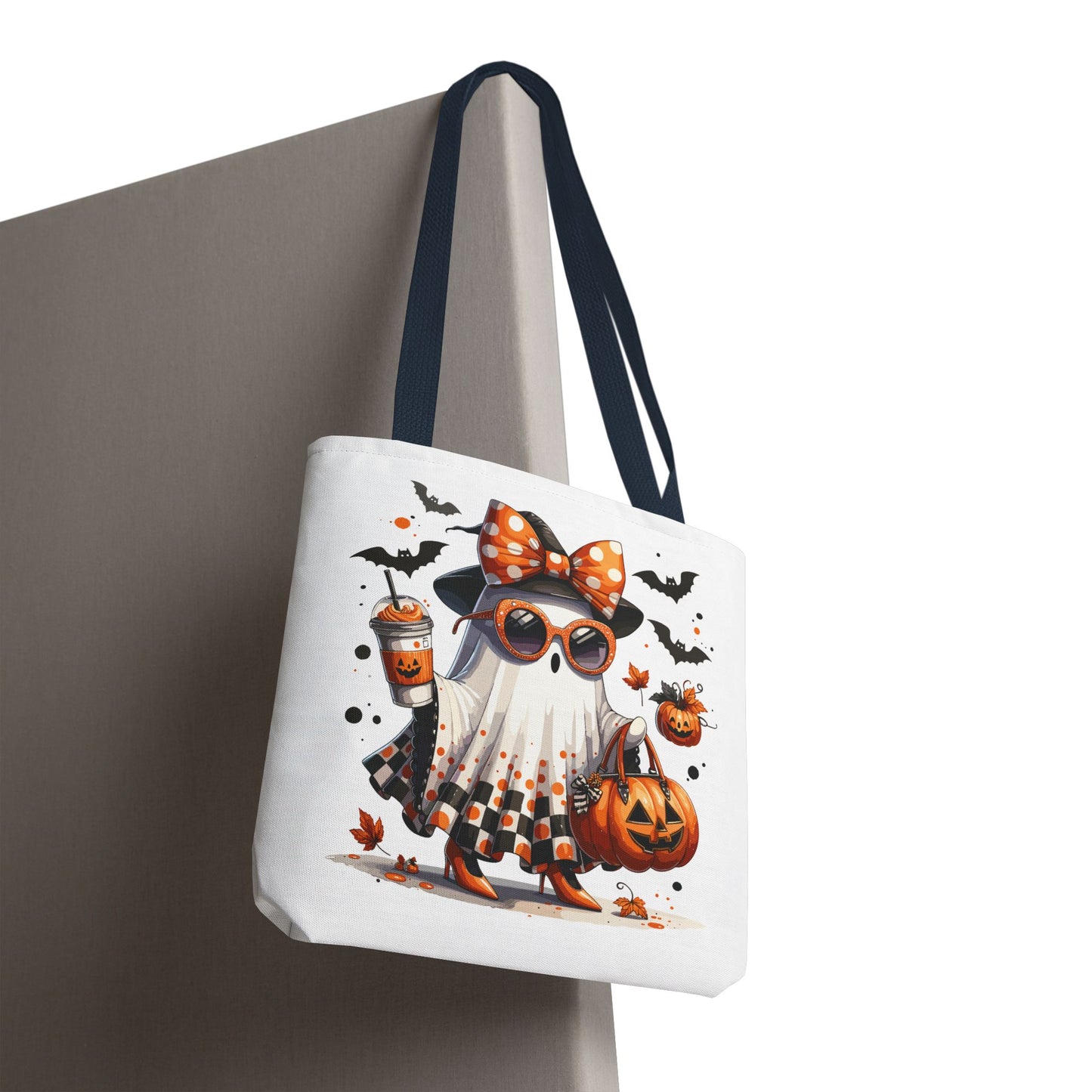 🧡 Chic Ghost Halloween Tote Bag – Sassy, Stylish & Spook-tacular 👻🎃