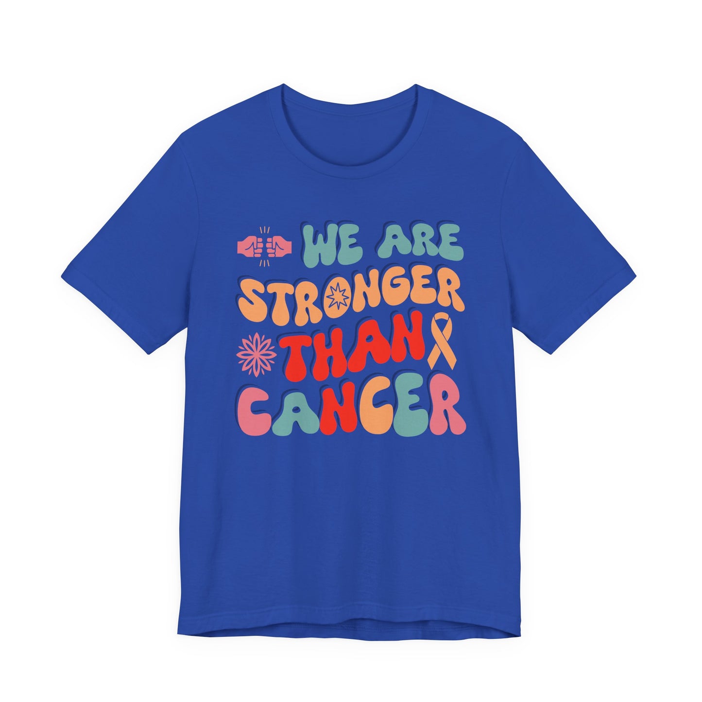 💪 We Are Stronger Than Cancer T-Shirt – Bold Awareness & Support Graphic Tee 🎗️