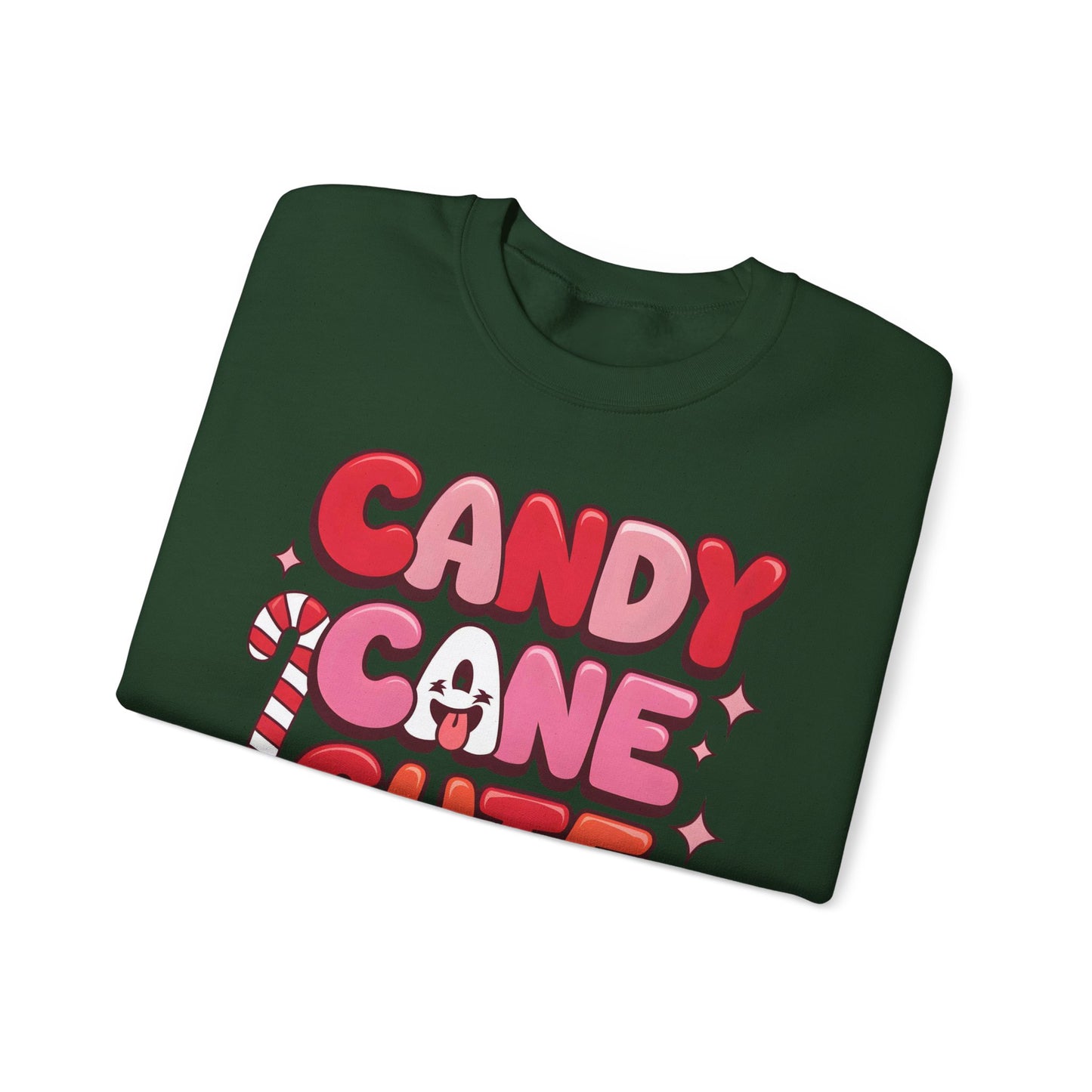 🎀🍭 Candy Cane Cute Women’s Christmas Sweatshirt – Soft, Cozy & Playful Holiday Style
