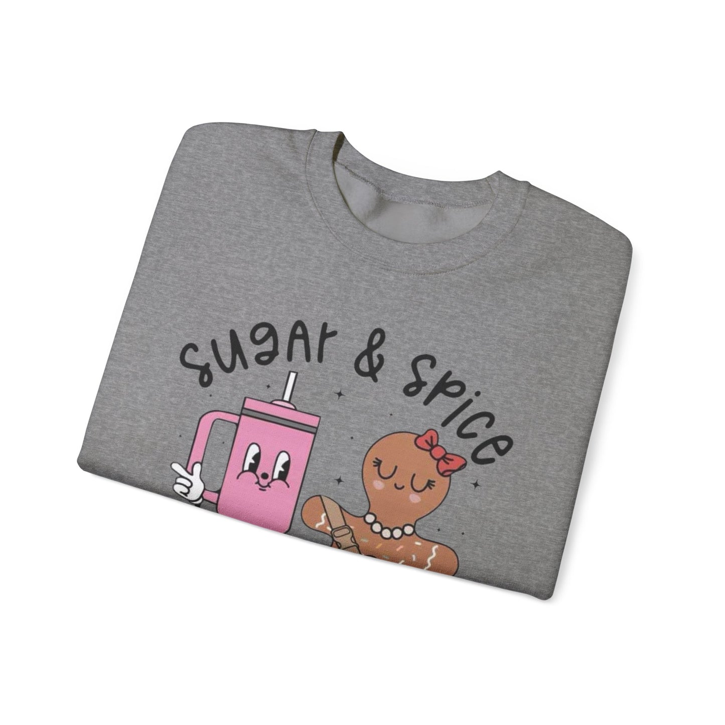 🍬✨ Sugar & Spice Sweatshirt – Sweet Gingerbread & Cozy Vibes 🎄☕