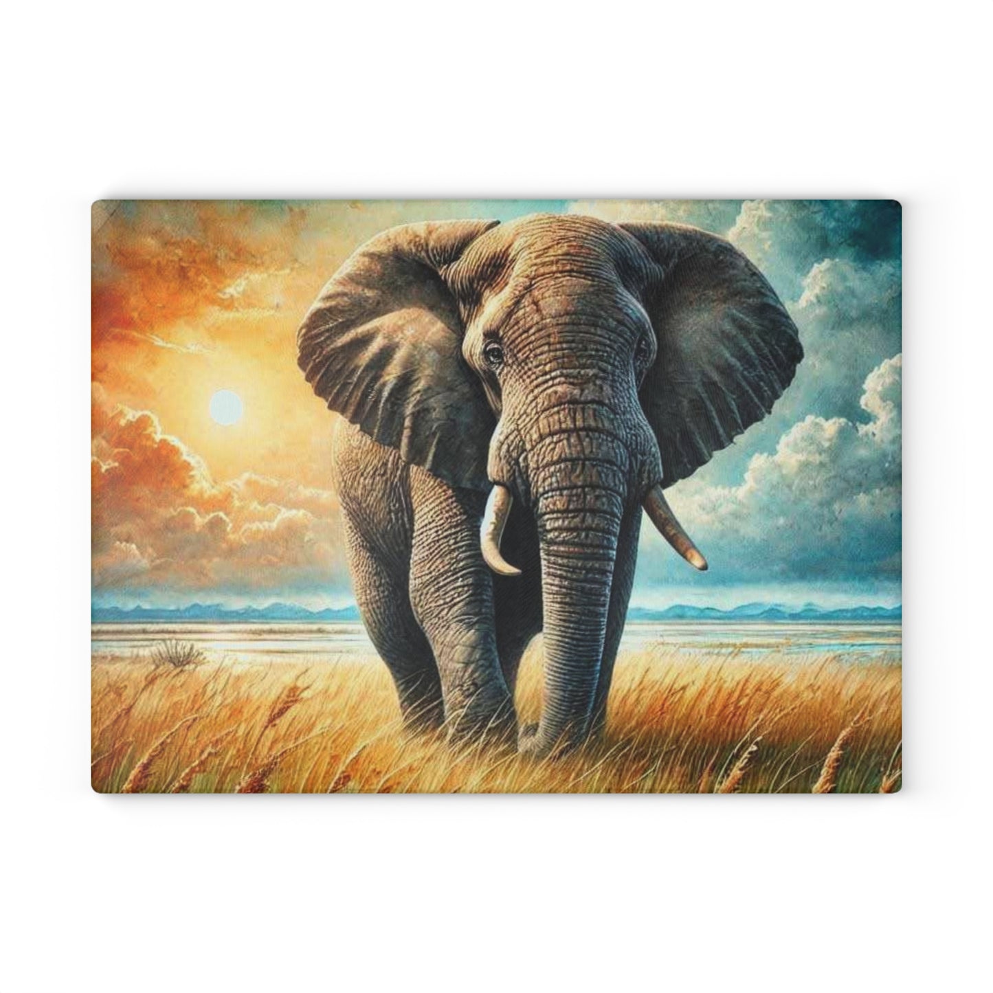 Tabla de cortar de vidrio con forma de elefante, regalo de boda, decoración de cocina única, decoración de cocina con forma de elefante, regalo de fin de vida, regalo para amantes de los elefantes, personalizado