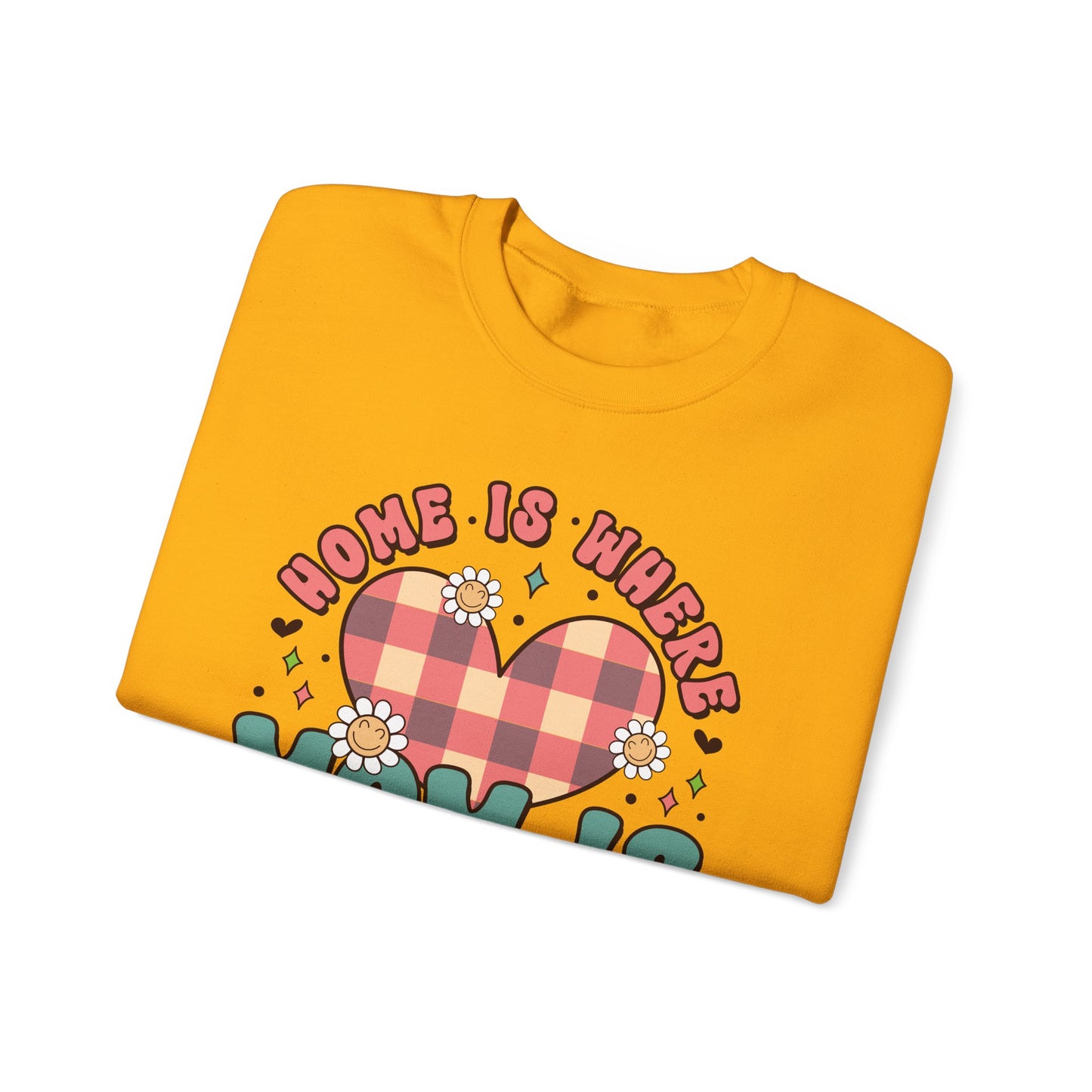 💖🏡 Home Is Where Mom Is Sweatshirt – Cozy Gift for Mothers