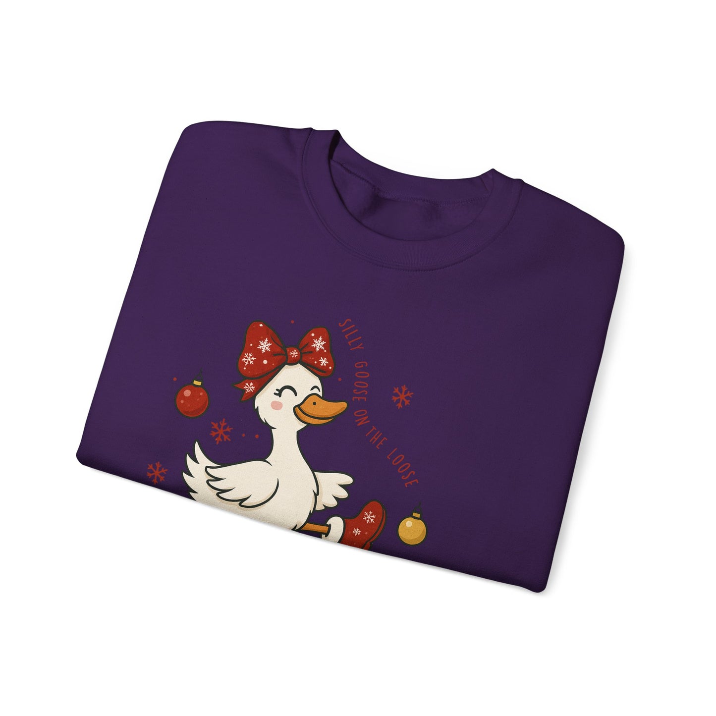 🪿🎁 Silly Goose on the Loose Sweatshirt – Whimsical Holiday Cheer ❄️✨