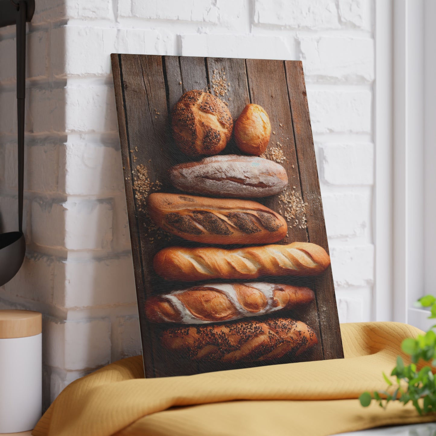 🥖✨ Rustic Baguette & Artisan Bread Cutting Board – Farmhouse Charm for Your Kitchen 🍞