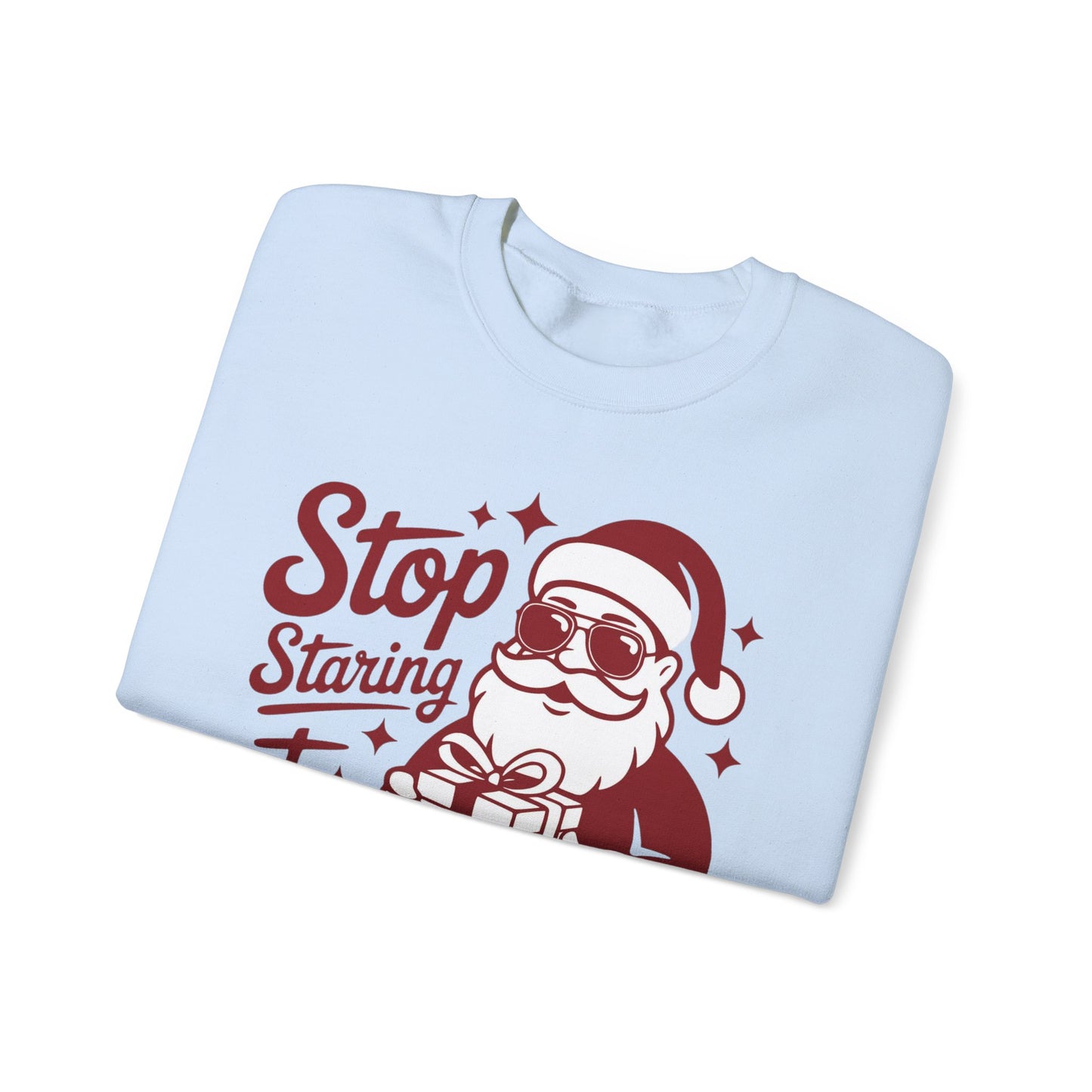 🎅🤣 Stop Staring at My Package Sweatshirt – Funny Santa Holiday Pullover