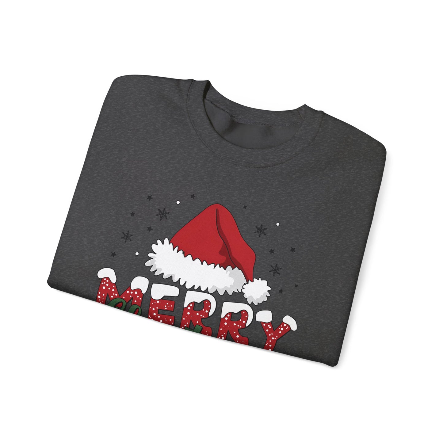🎅✨ Merry Christmas Santa Hat Sweatshirt – Classic Festive Holiday Style