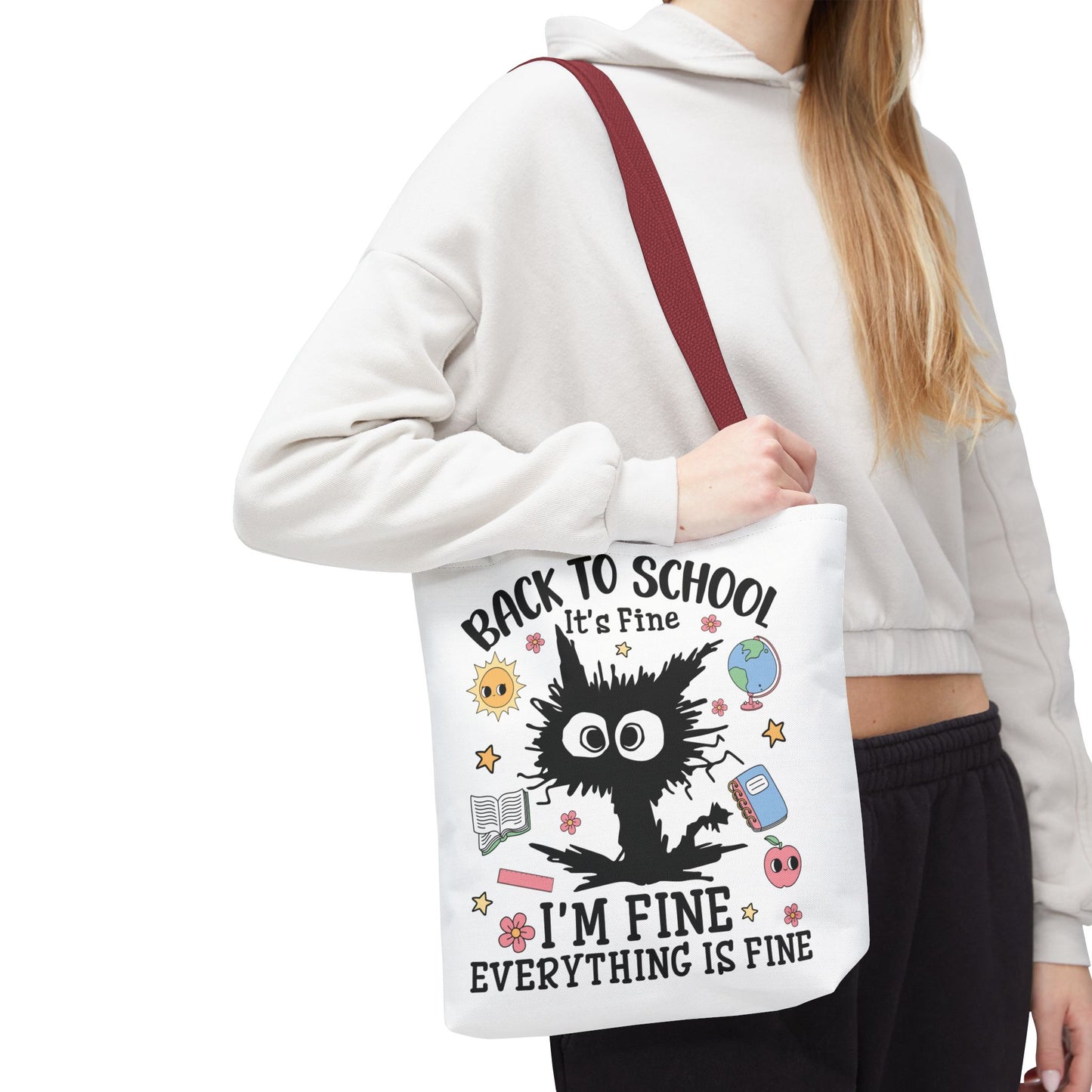 👀 I See Smart People Tote – Kawaii School Vibes with a Clever Twist 🍎