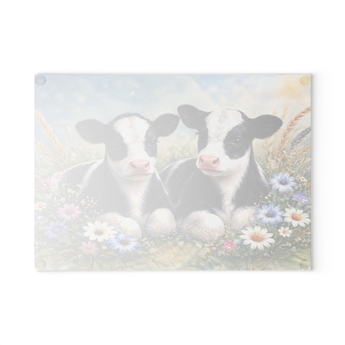 Adorable Calf Duo Cutting Board – Country Charm for Your Kitchen