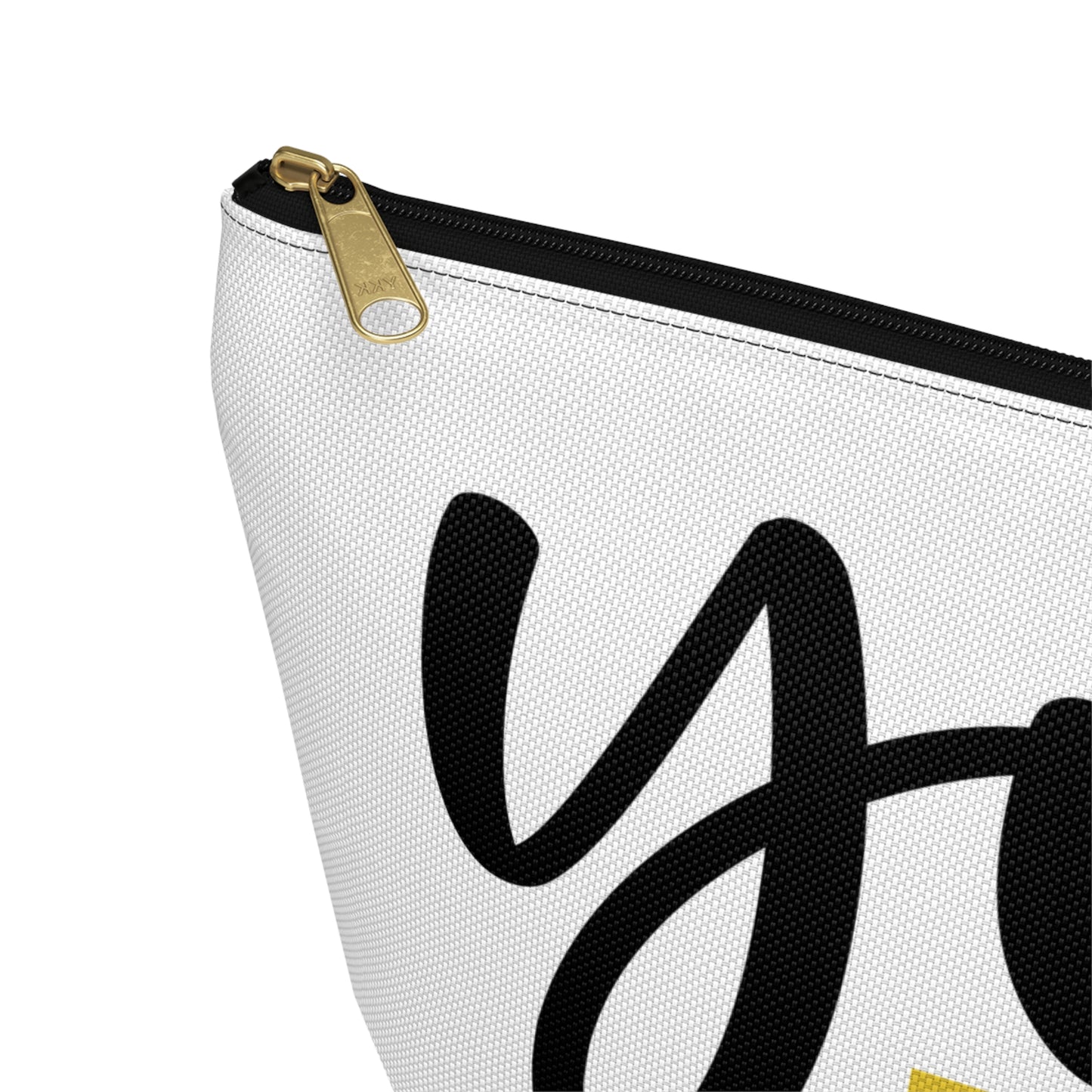 Accessory Pouch – "You Look Lovely Today" Yellow Makeup Bag