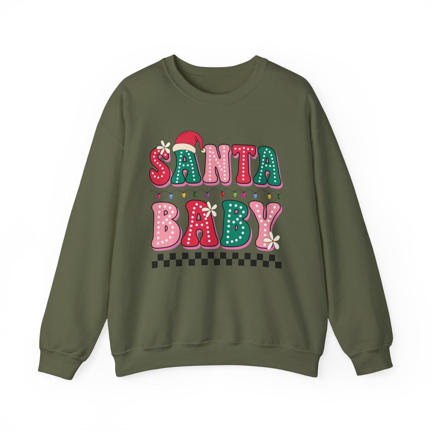 🎅✨ Santa Baby Retro Sweatshirt – Cute & Festive Holiday Style