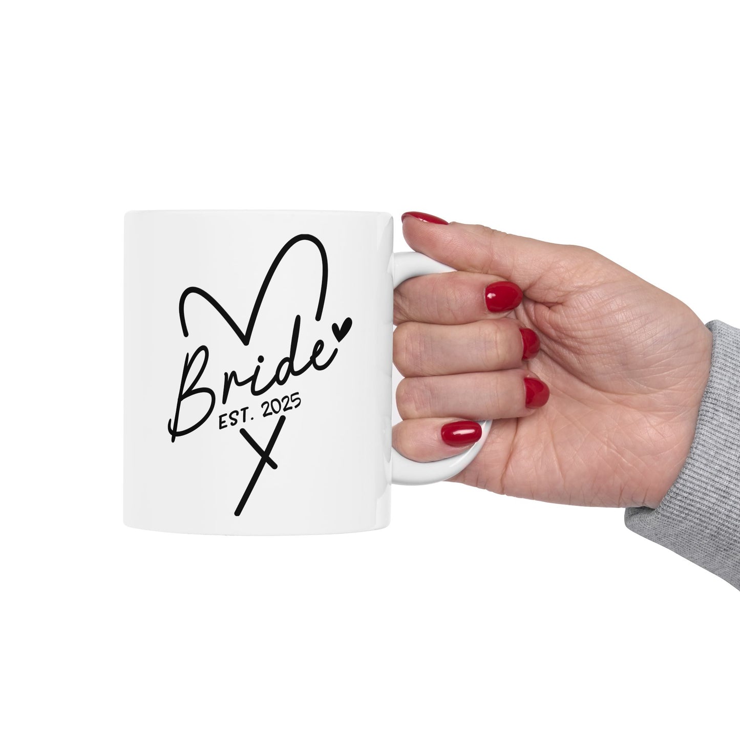 Taza de café para novias (EST. 2025): regalo de boda personalizado para la futura esposa