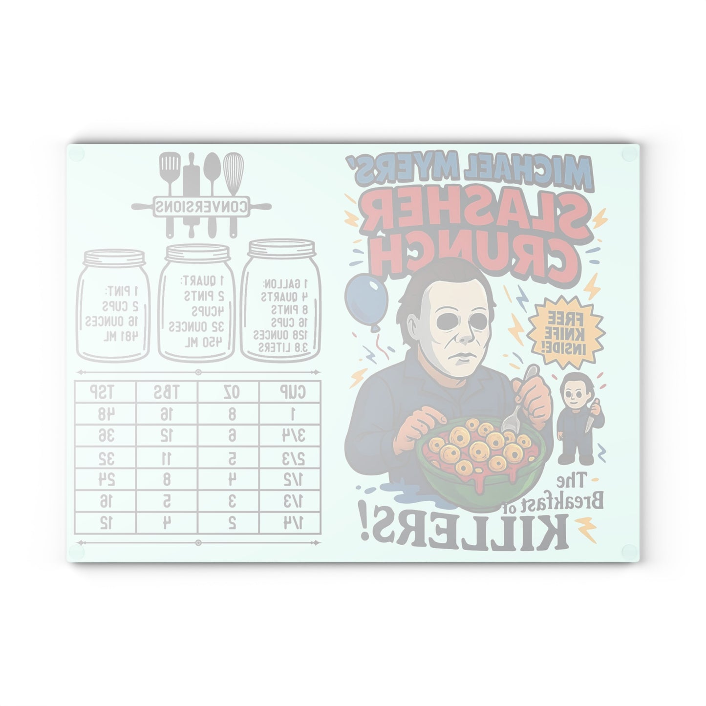 🔪 Slasher Crunch Cutting Board – The Breakfast of KILLERS! 😱🥣