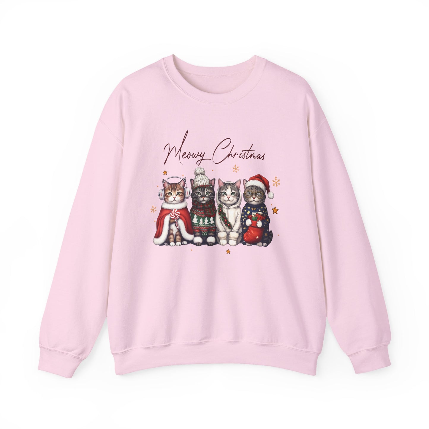 🐾✨ Meowy Christmas Sweatshirt – Festive Cats & Cozy Holiday Cheer 🎄🐱