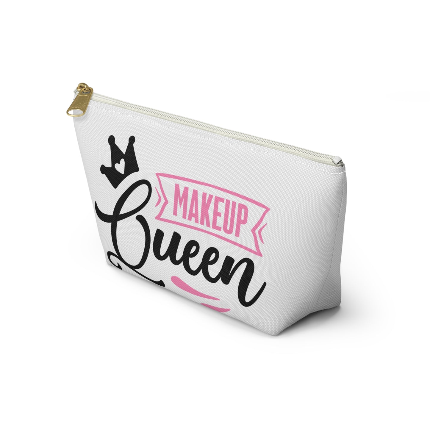 Accessory Pouch – "Makeup Queen" Pink Makeup Bag