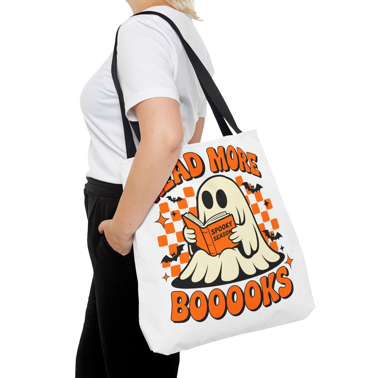 📚 Read More Booooks Halloween Tote Bag – Spooky Reads in Style 👻👜