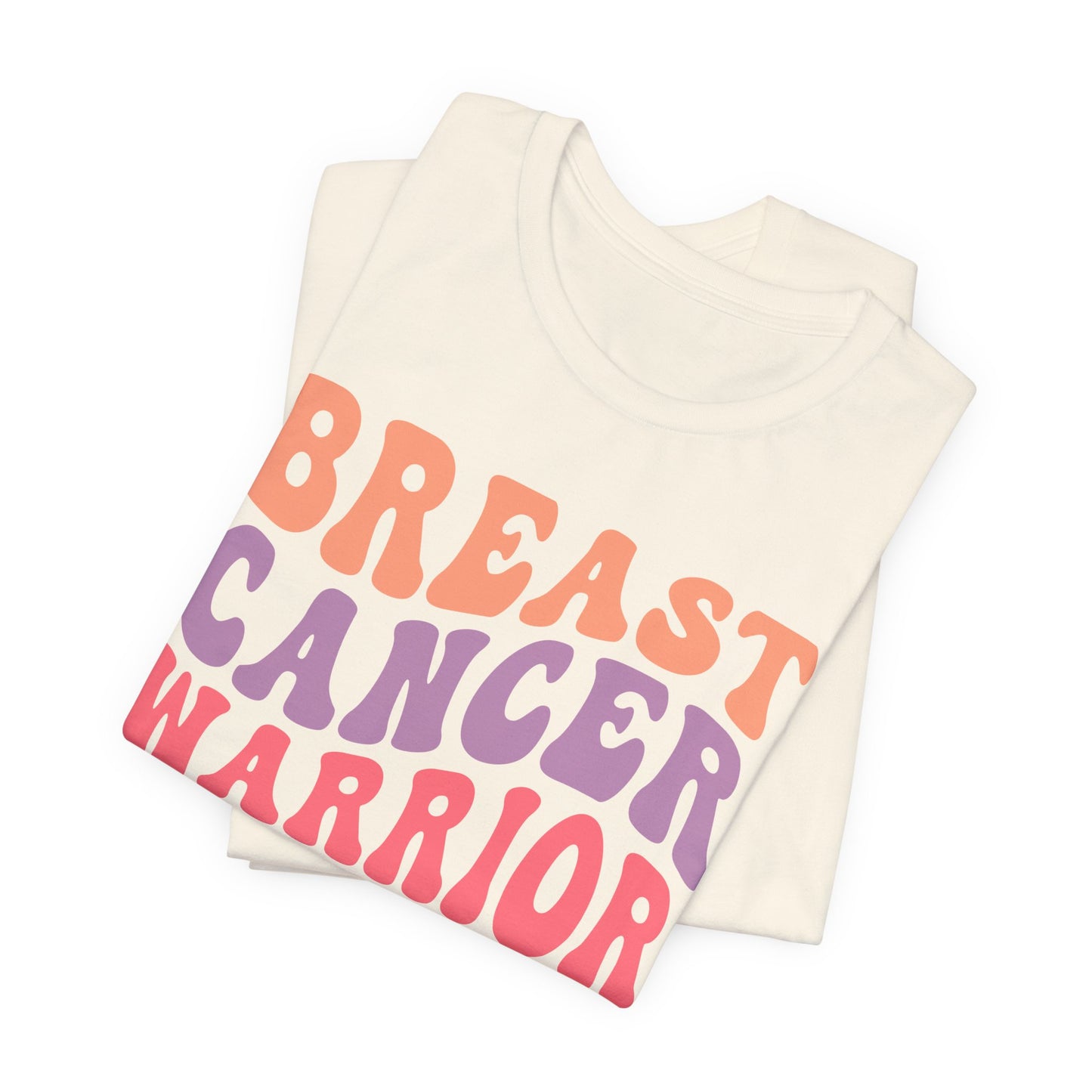 🎗️💪 Breast Cancer Warrior T-Shirt – Bold Retro Awareness Tee for Strength & Support 🌸