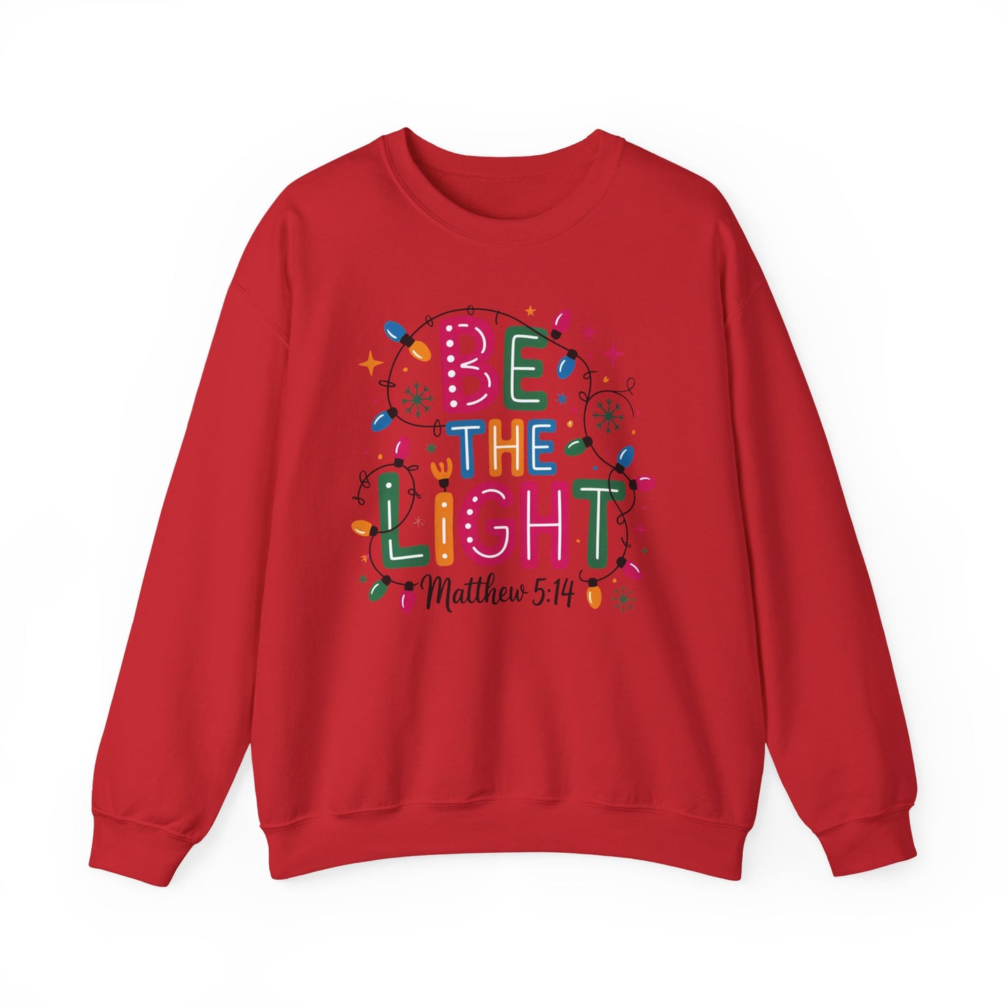 ✨🕯️ Be The Light – Matthew 5:14 Sweatshirt 🌟🎄