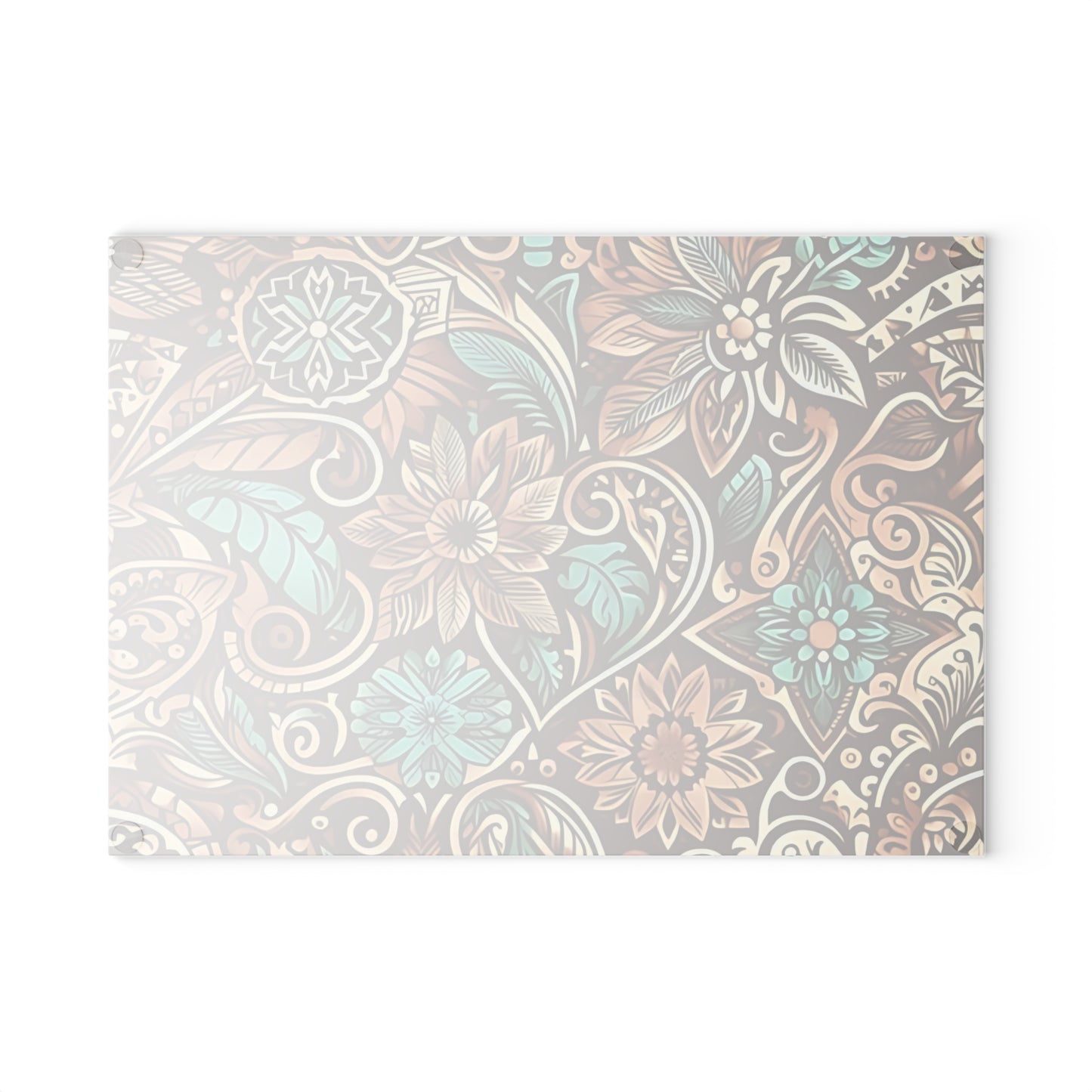 🍂✨ Rustic Floral Swirl Cutting Board – Vintage Charm for Your Kitchen ✨🌿