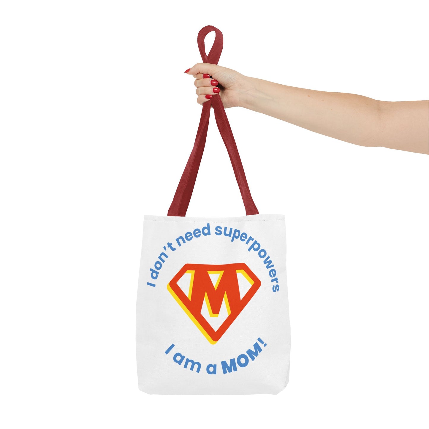 ¡No necesito superpoderes, soy MAMÁ! – Bolsa de tela divertida y empoderadora para mamás 💖