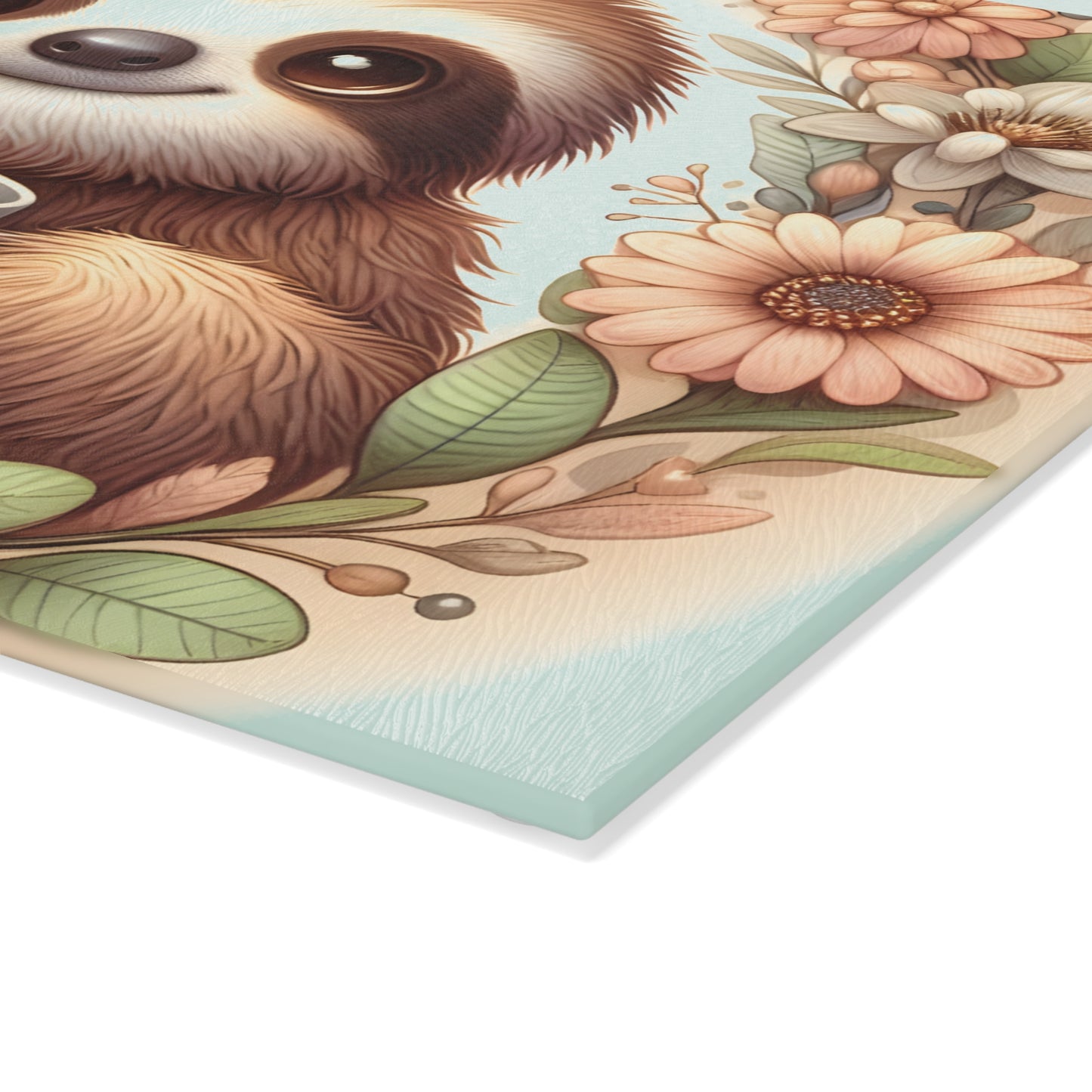 🦥☕ Cozy Sloth Coffee Cutting Board – Sweet Morning Vibes for Your Kitchen