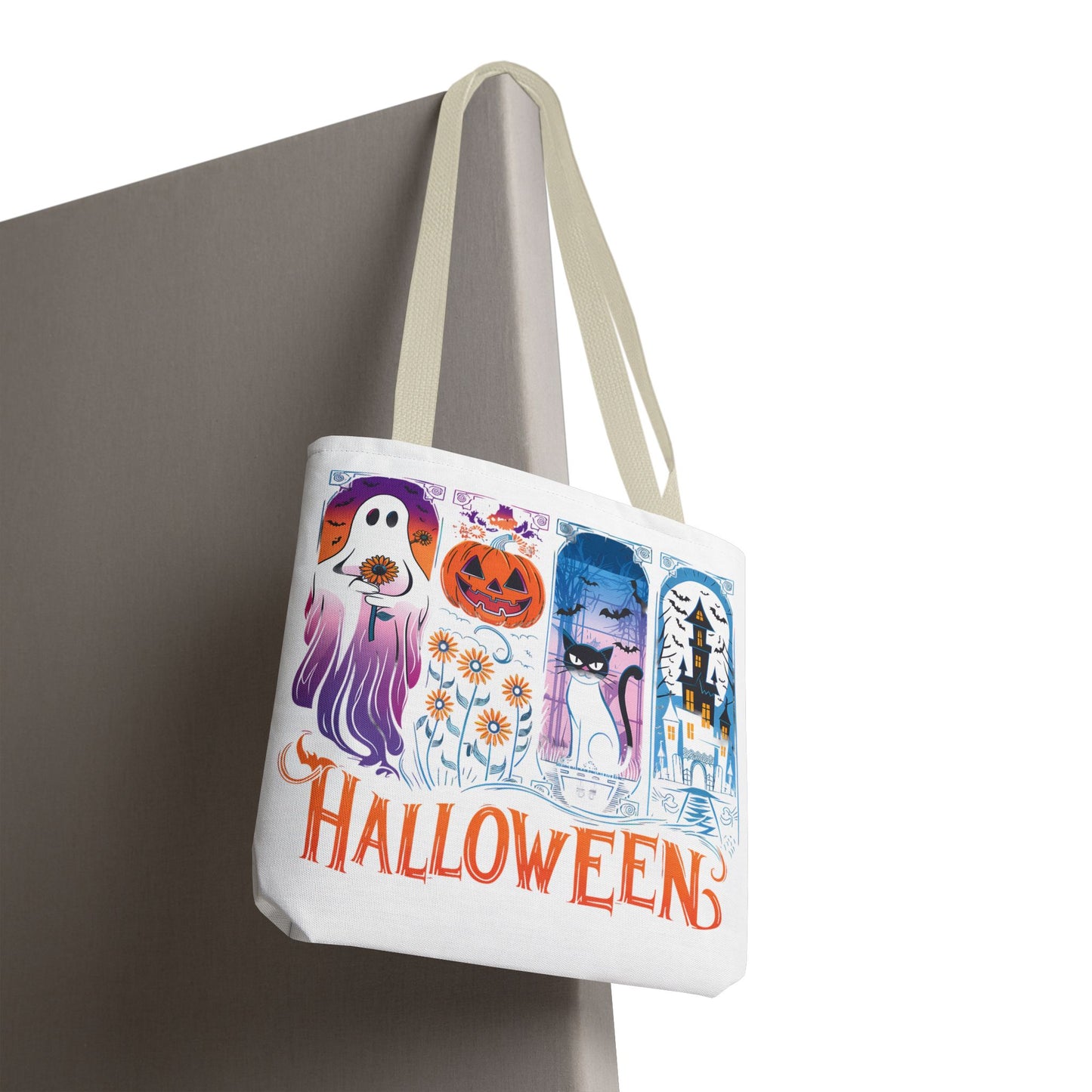 🎃 Haunted Halloween Tote Bag – Spooky Style with Autumn Vibes 👻