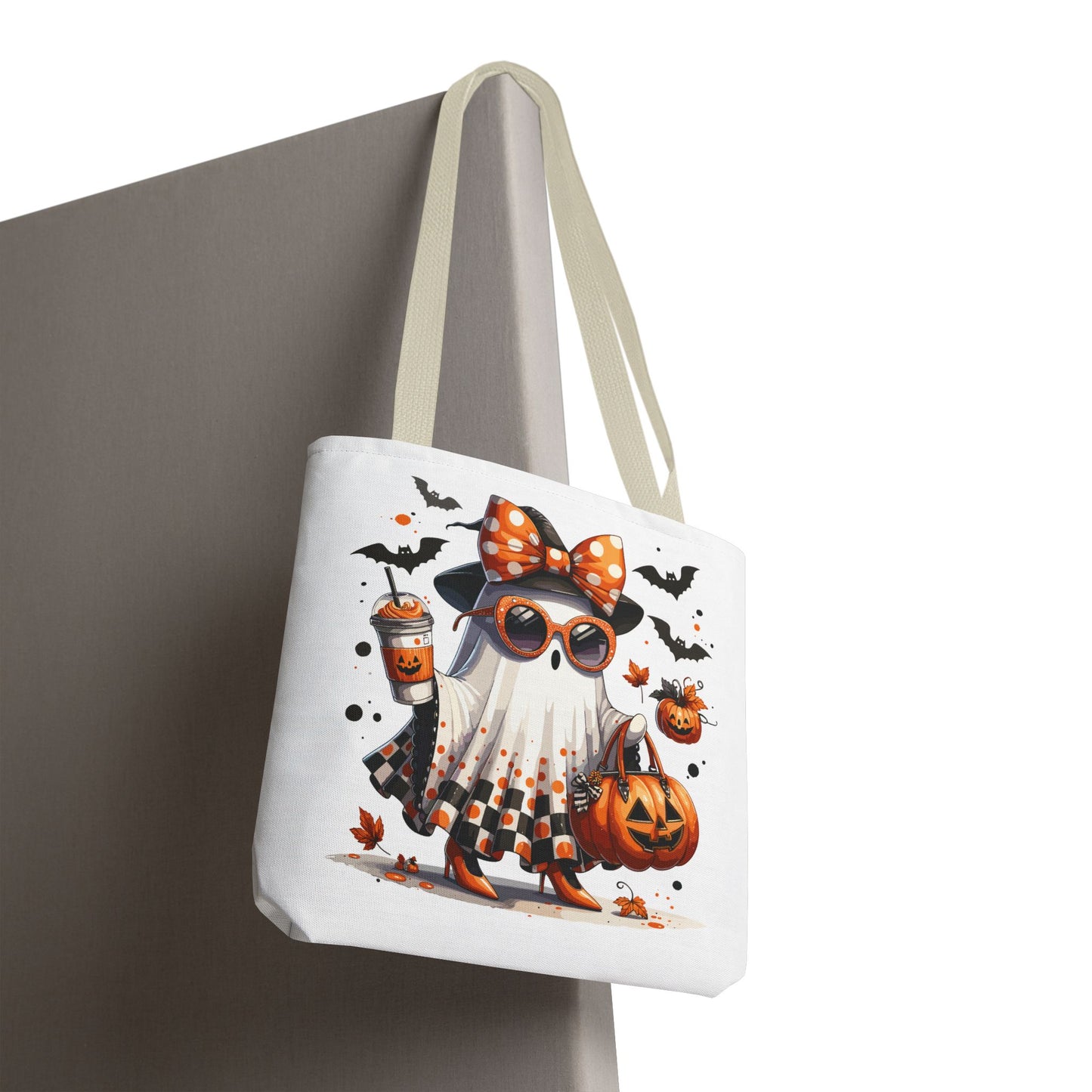 🧡 Chic Ghost Halloween Tote Bag – Sassy, Stylish & Spook-tacular 👻🎃