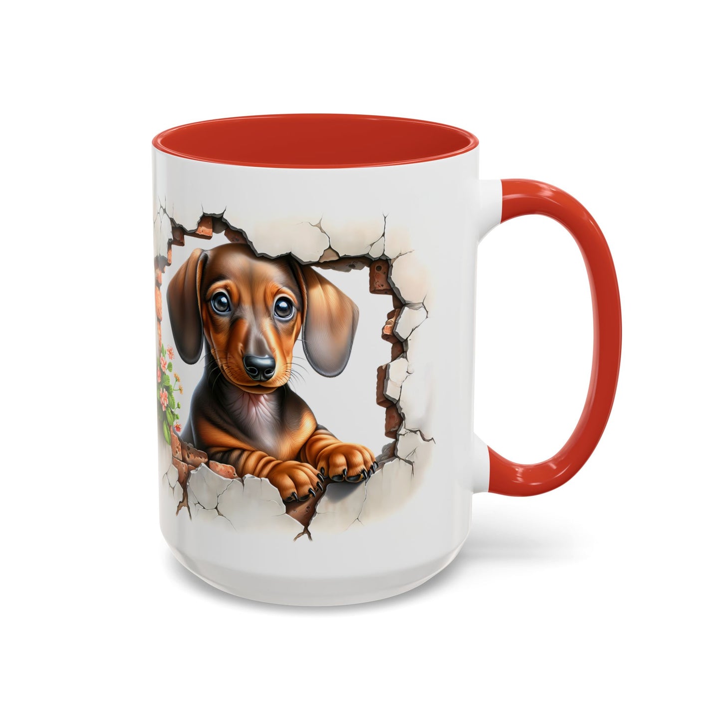 🐾🌭 Dachshund Puppy Accent Mug – Adorable Doxie Coffee Cup ☕❤️