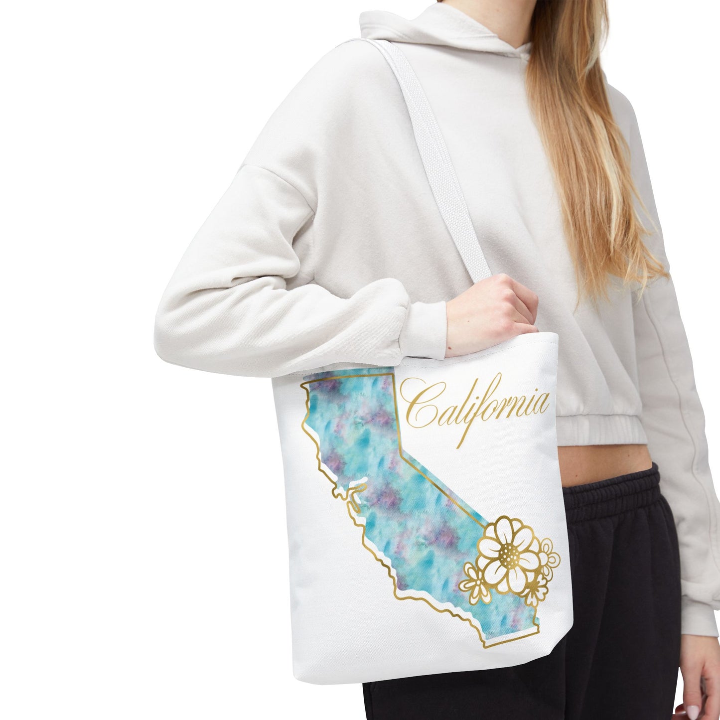 🌸 California State Floral Tote Bag – Elegant, Artistic & Practical 👜