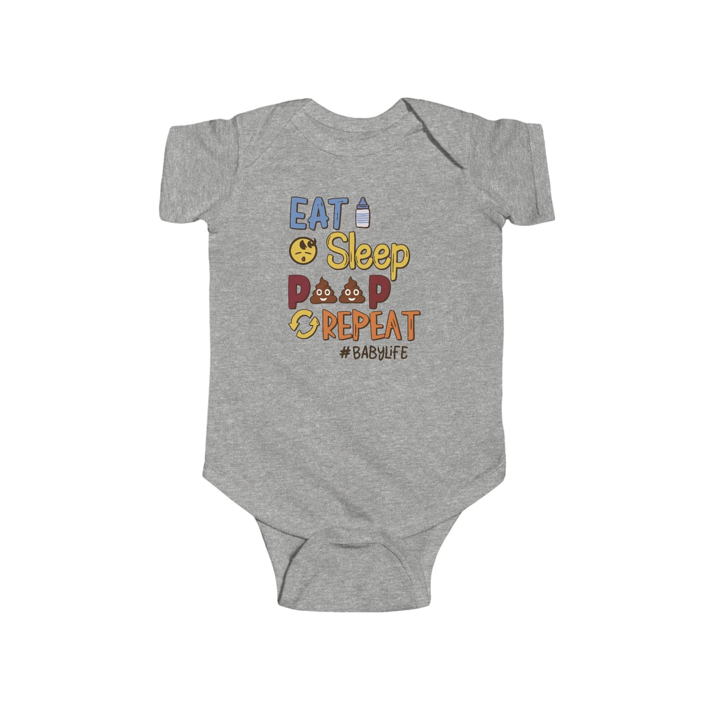 💩 Eat Sleep Poop Repeat Baby Onesie – Funny Newborn Outfit