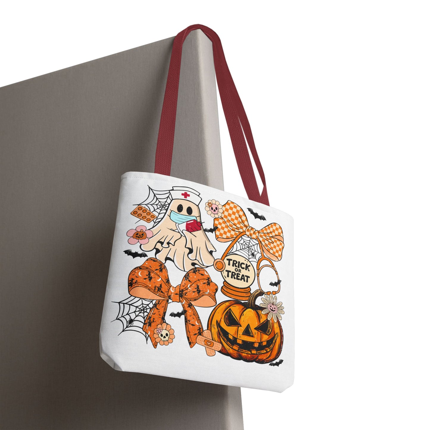 🩺 Nurse Ghost Tote Bag – Spooky Season Meets Healthcare Heroes 👻👜