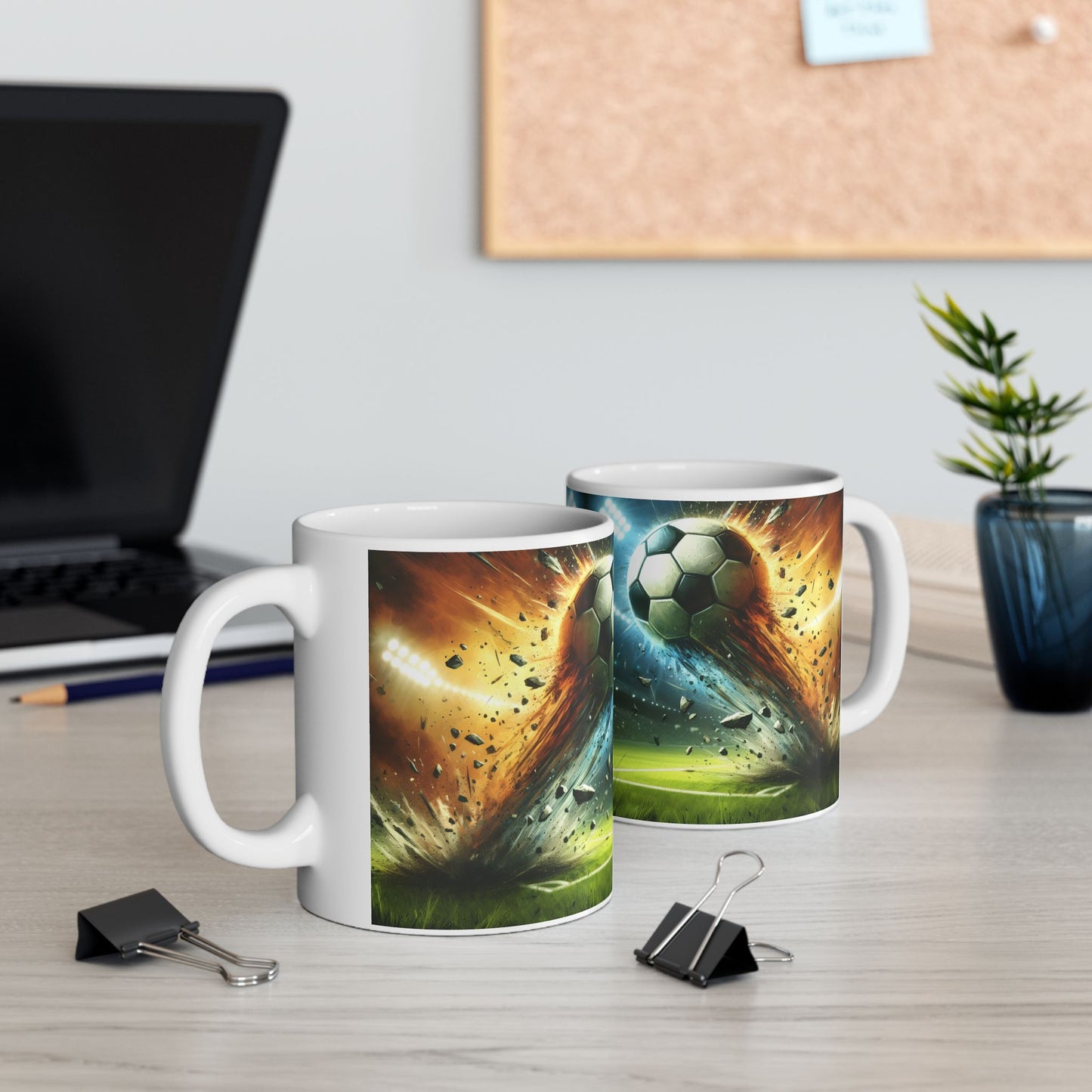 ⚽🔥 Explosive Soccer Mug – Customizable Sports Coffee Cup ✨☕