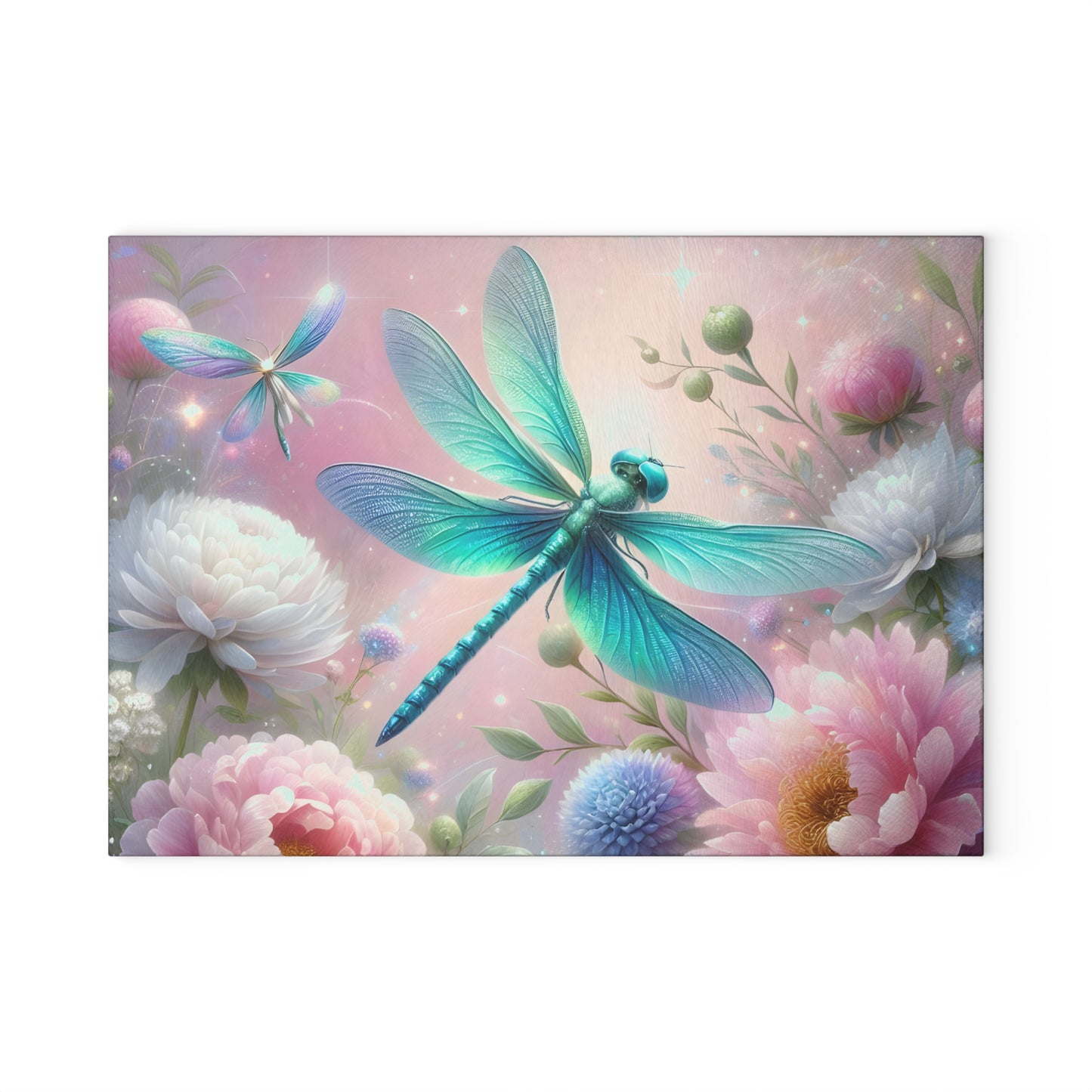 🦋 Dragonfly Garden Cutting Board – Whimsical Beauty for Your Kitchen 🌸