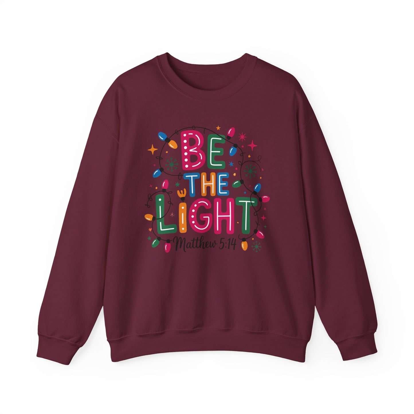 ✨🕯️ Be The Light – Matthew 5:14 Sweatshirt 🌟🎄