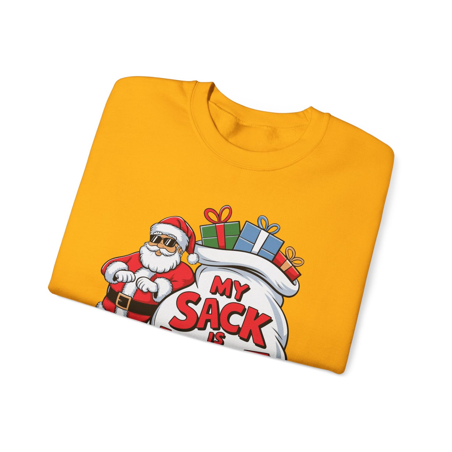 🎅😂 My Sack Is Huge Sweatshirt – Funny Santa Christmas Pullover for Men