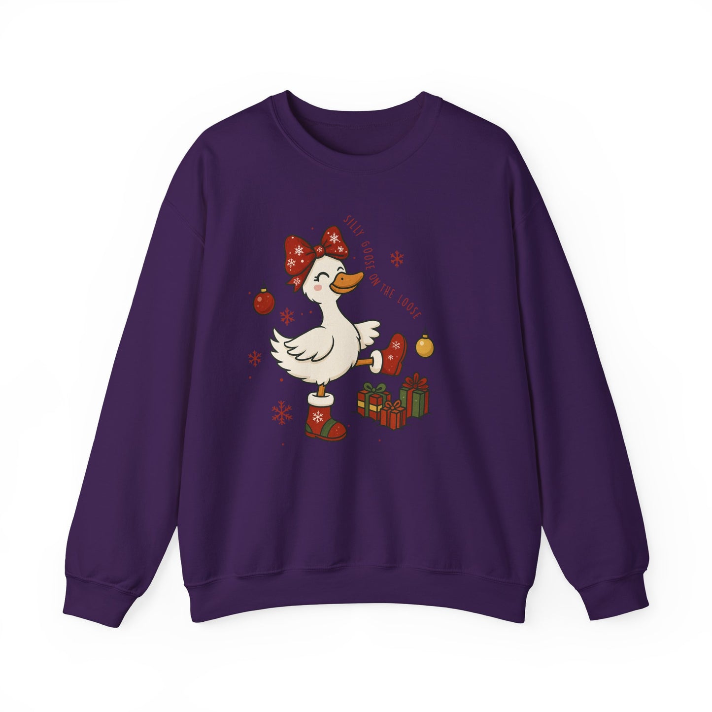 🪿🎁 Silly Goose on the Loose Sweatshirt – Whimsical Holiday Cheer ❄️✨