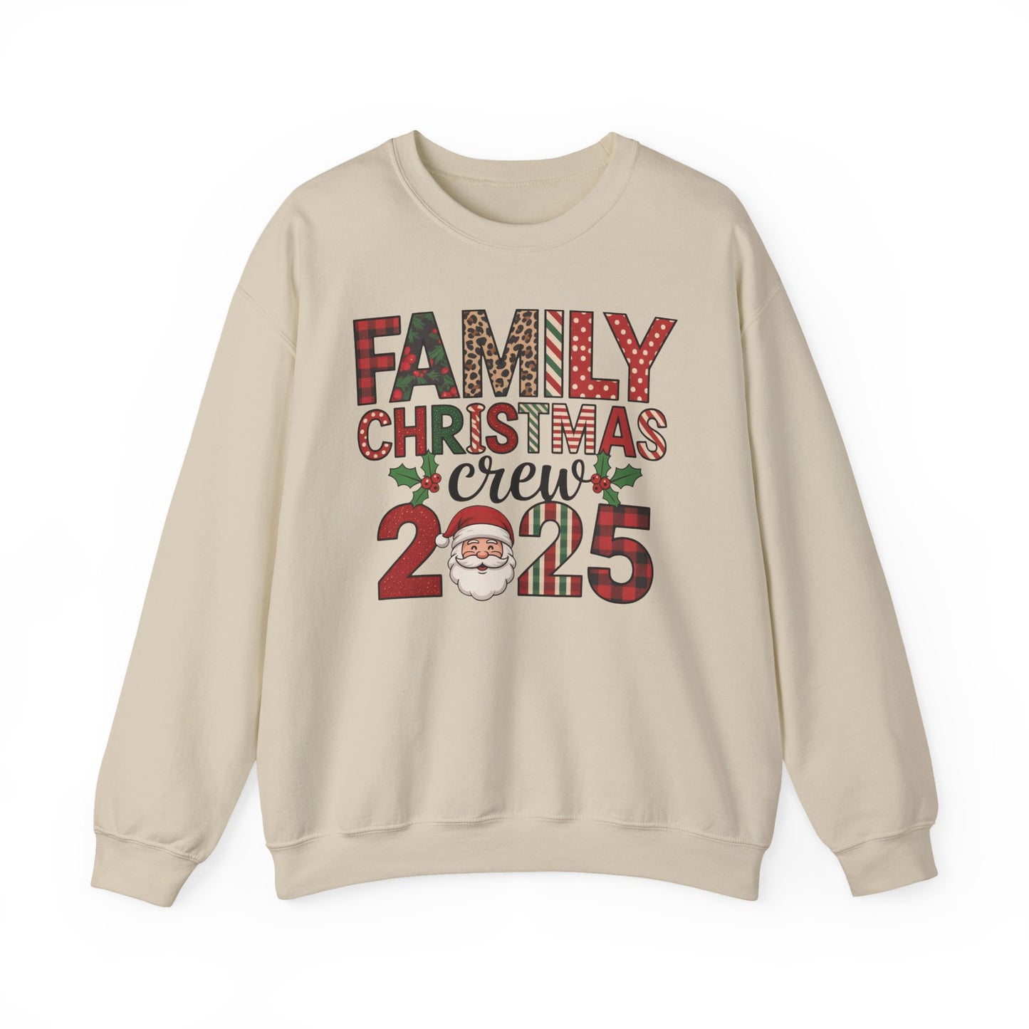 🎄👨‍👩‍👧‍👦 Family Christmas Crew 2025 Sweatshirt – Celebrate the Holidays Together 🎅✨