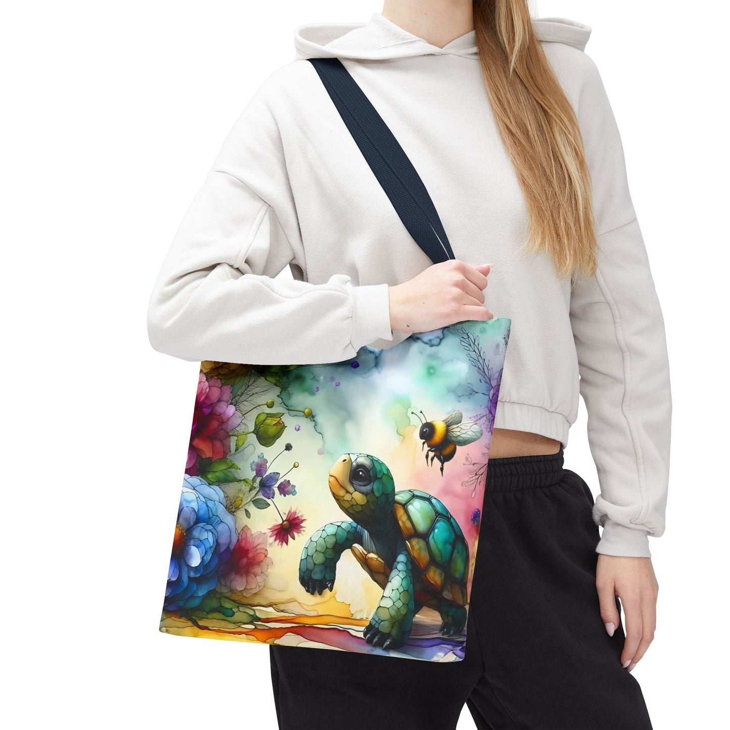 Bolsa de mano - Diseño de tortugas coloridas