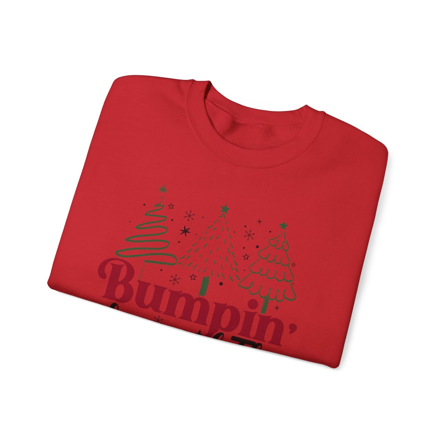 🎄👶 Bumpin’ Around the Christmas Tree Sweatshirt – Cute Holiday Maternity Top ❤️