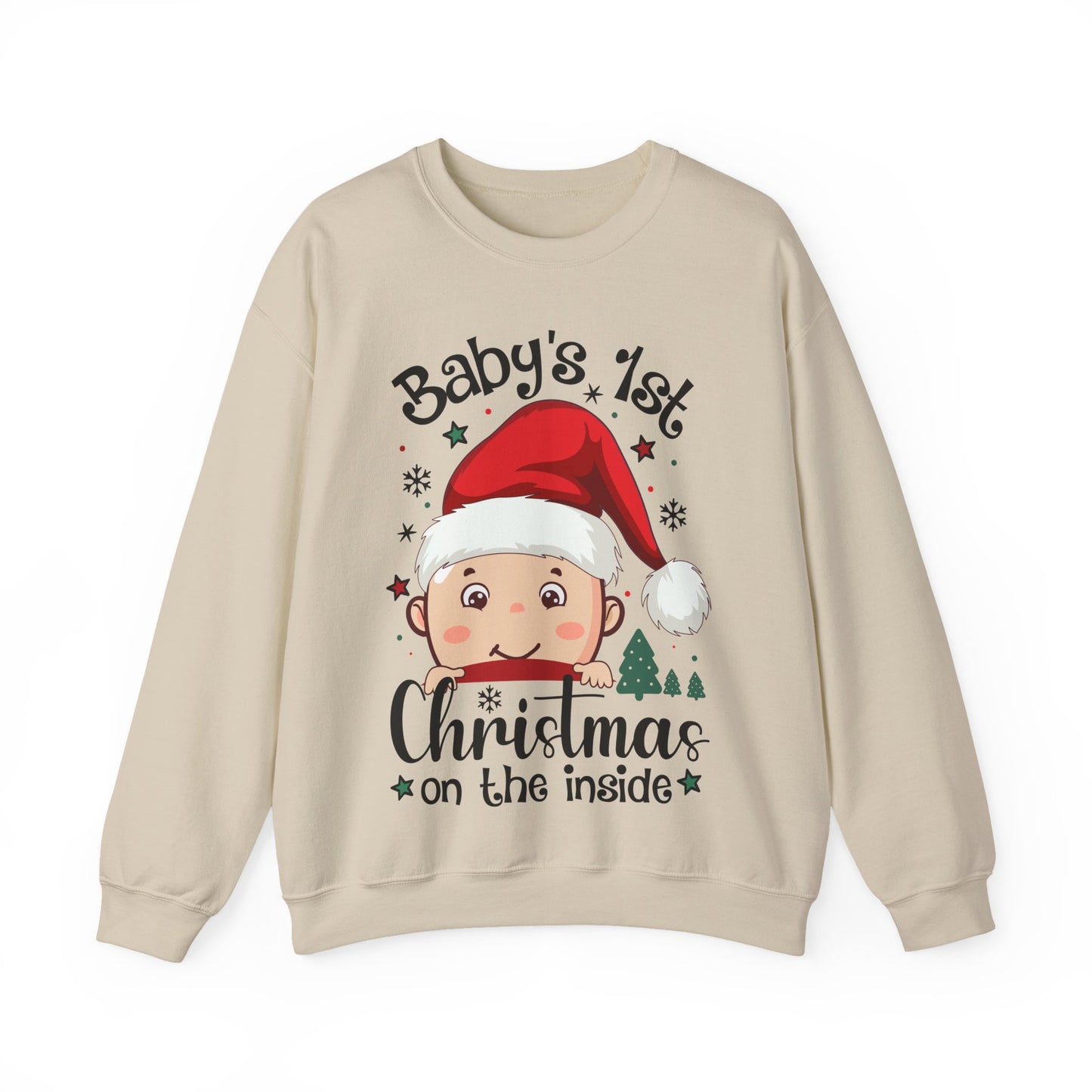 🎅🌲 Santa Baby Christmas Sweatshirt – Adorable Holiday Crewneck