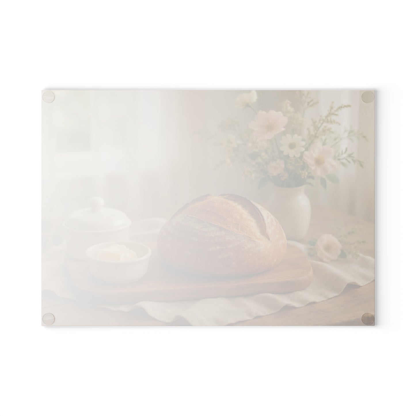 🍞Sourdough – Rustic Artisan Bread Tempered Glass Cutting Board