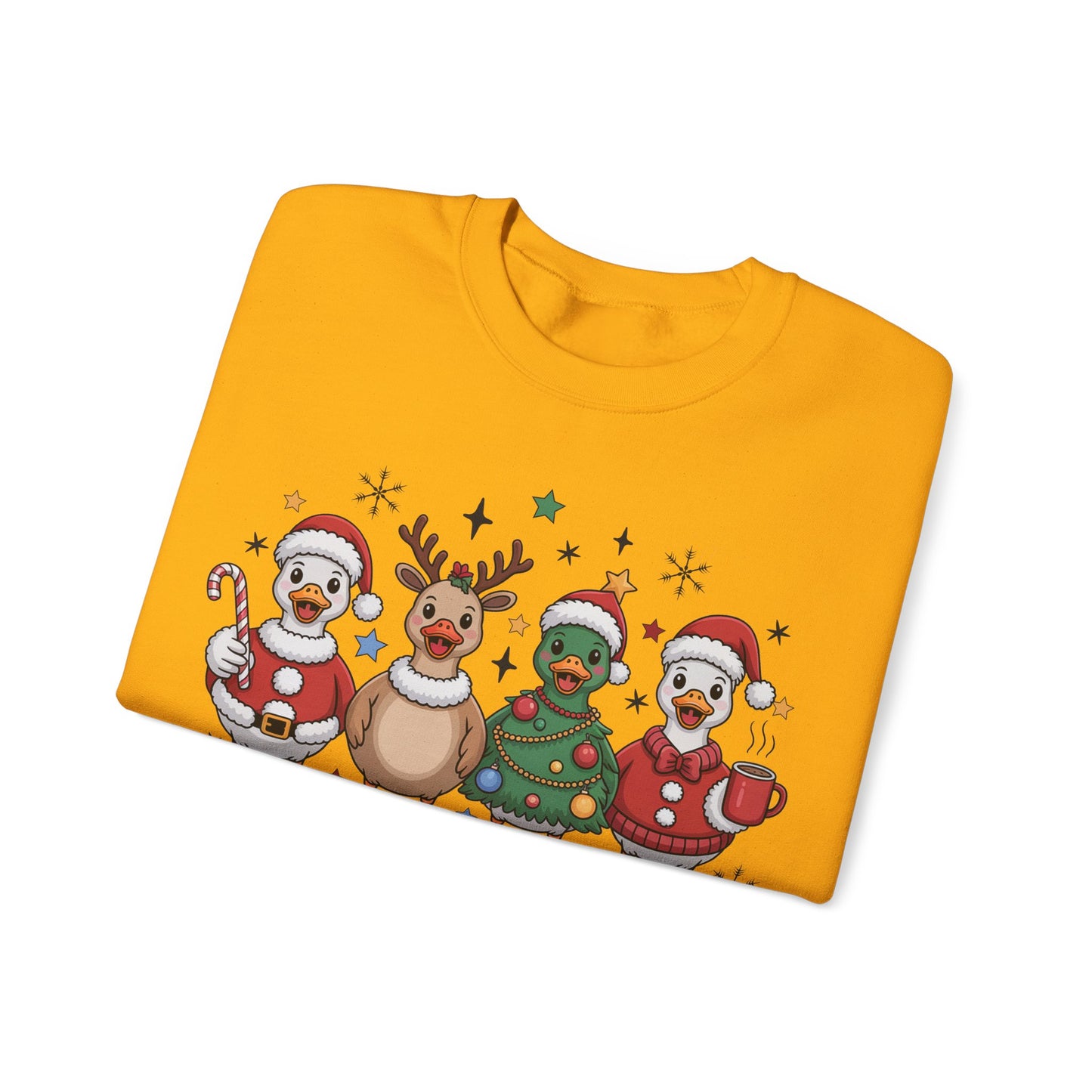 🎄🦆 Christmas Ducks Sweatshirt – Funny Holiday Farm Animal Crewneck 🎁