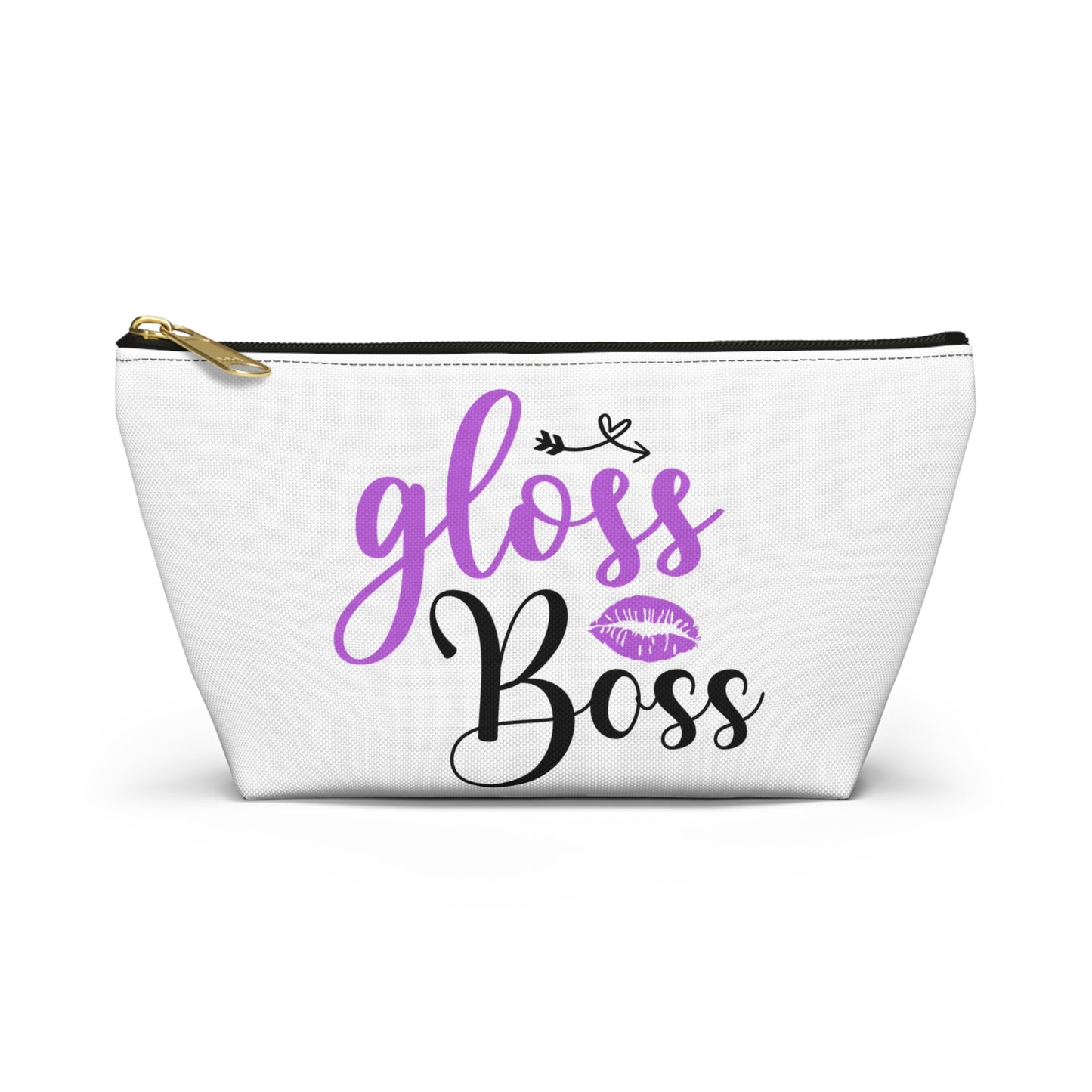 Accessory Pouch – "Gloss Boss" Purple Makeup Bag
