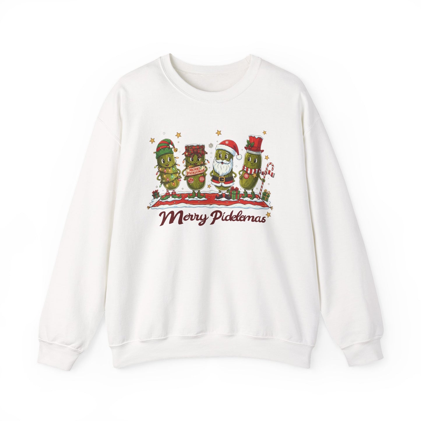 🎄🥒 Merry Picklemas Sweatshirt – Funny Holiday Dill-Lovers Gift